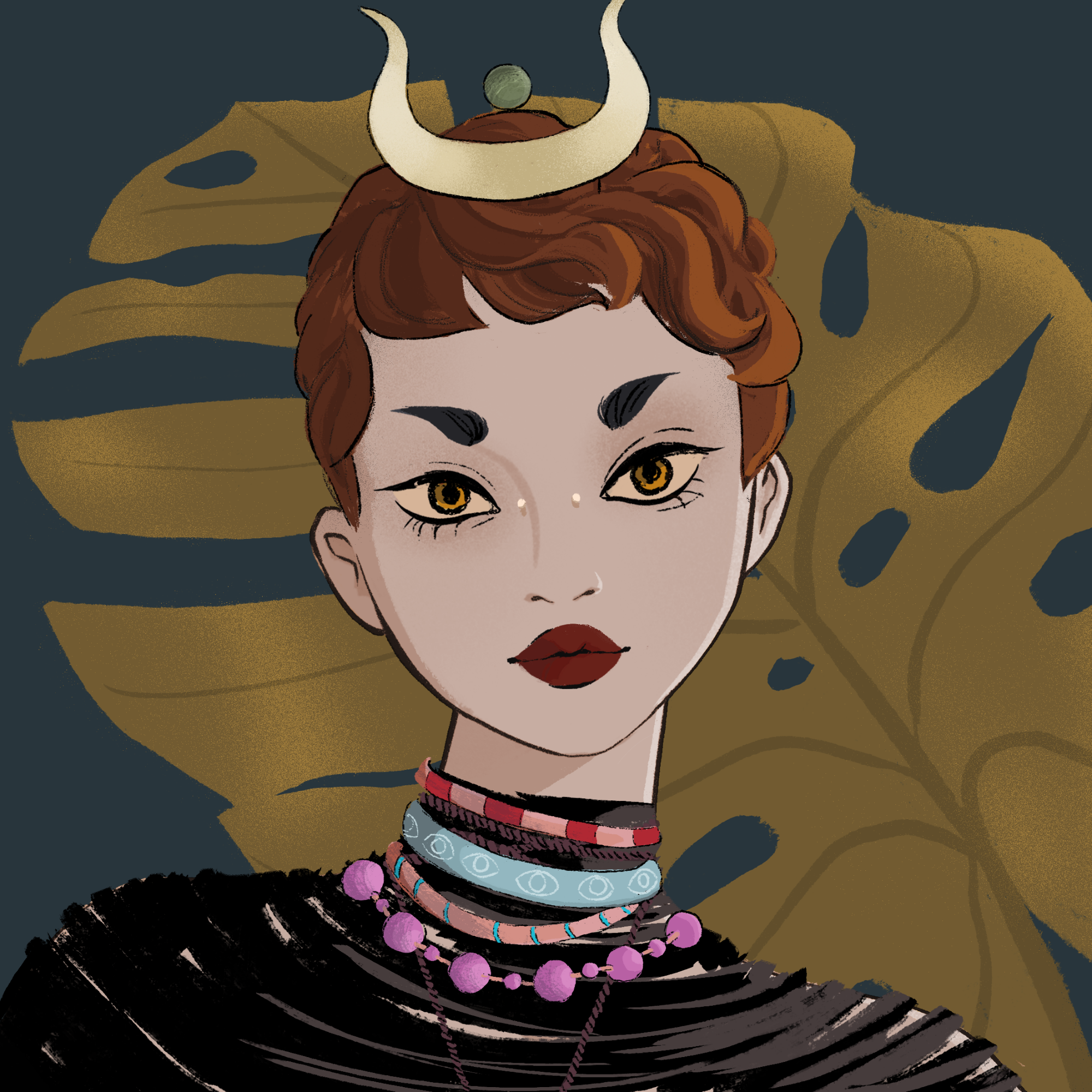 a portrait of Tamarind, the twinkling wind