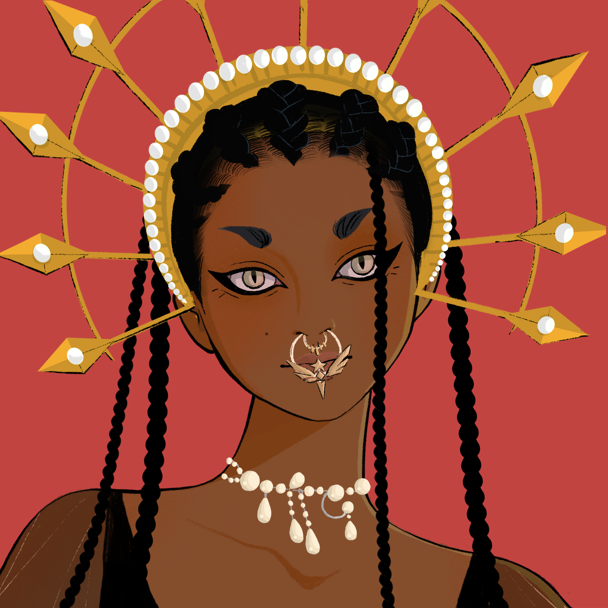 a portrait of Indole bauble