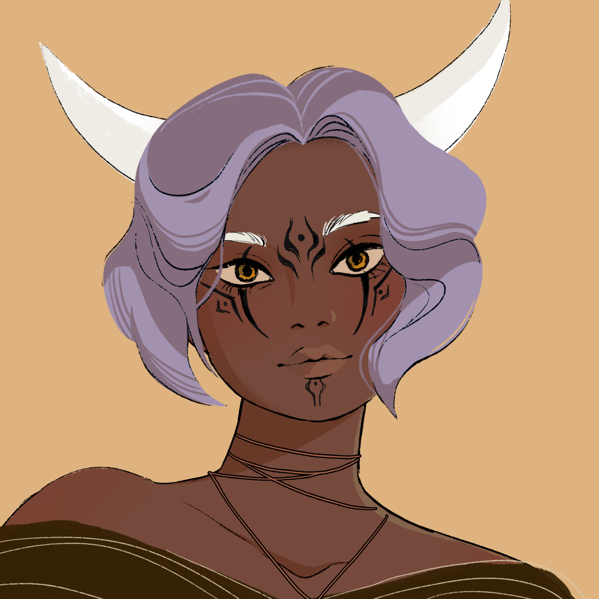 a portrait of Katla rage