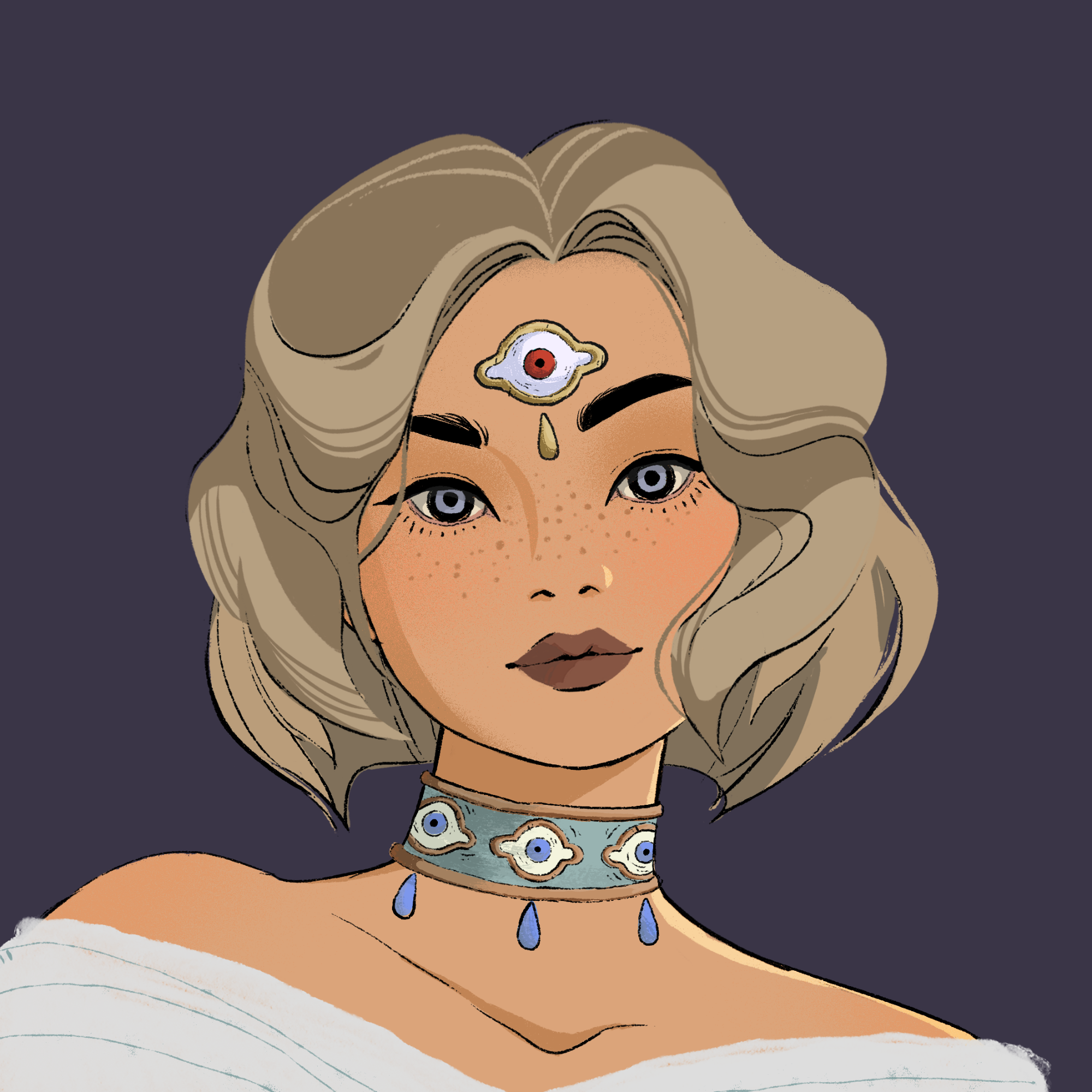 a portrait of Sibyl, the autumnal puff