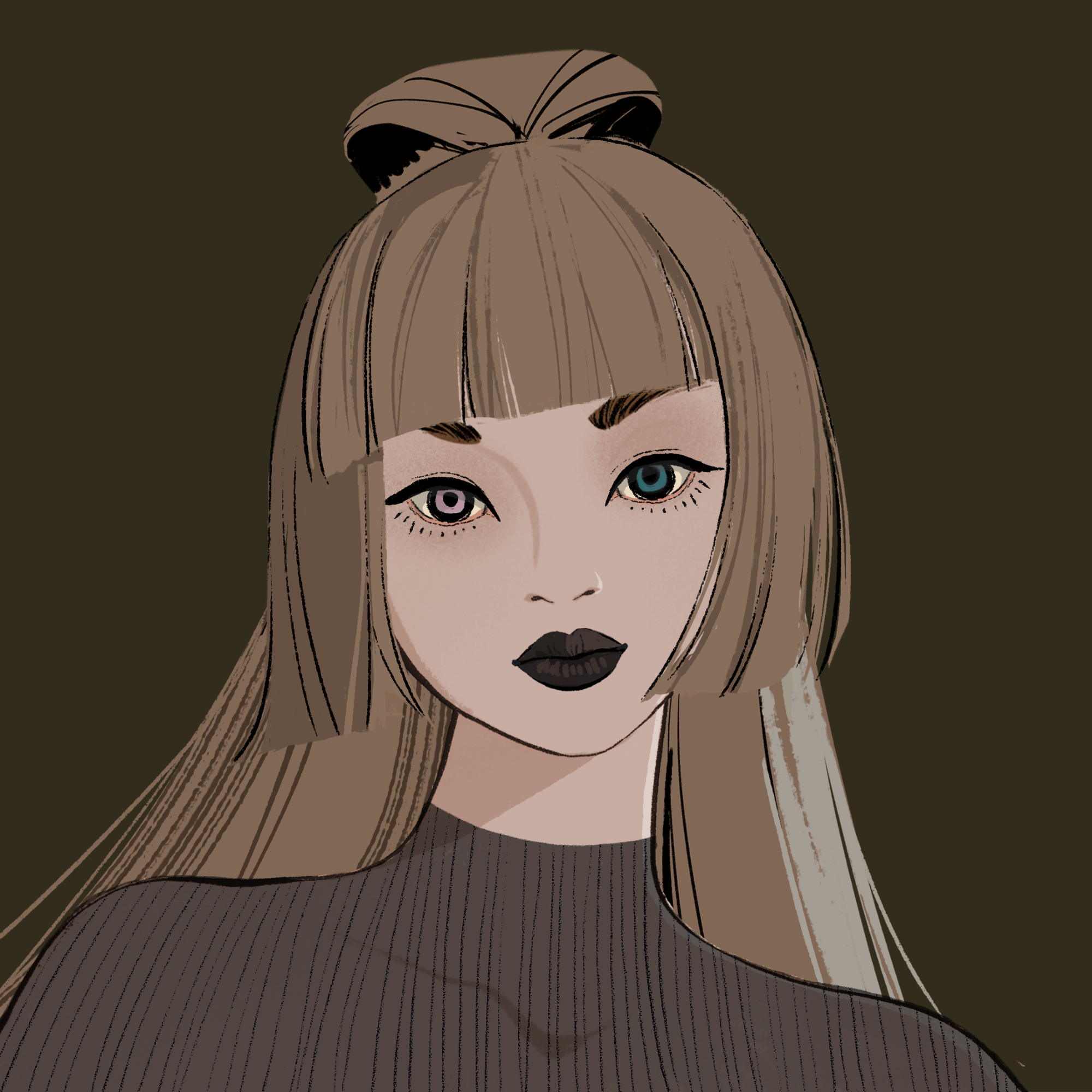 a portrait of Rigel the evident