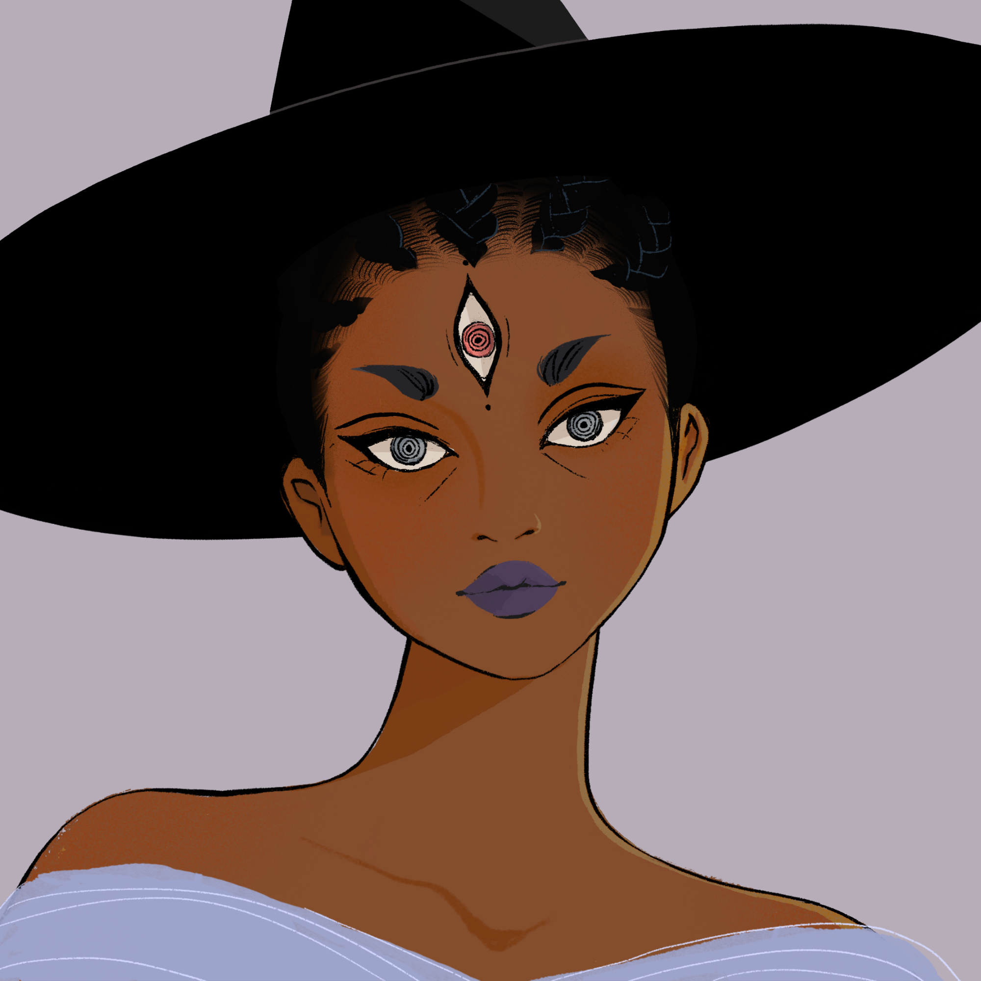a portrait of Prune, the pastel enigma
