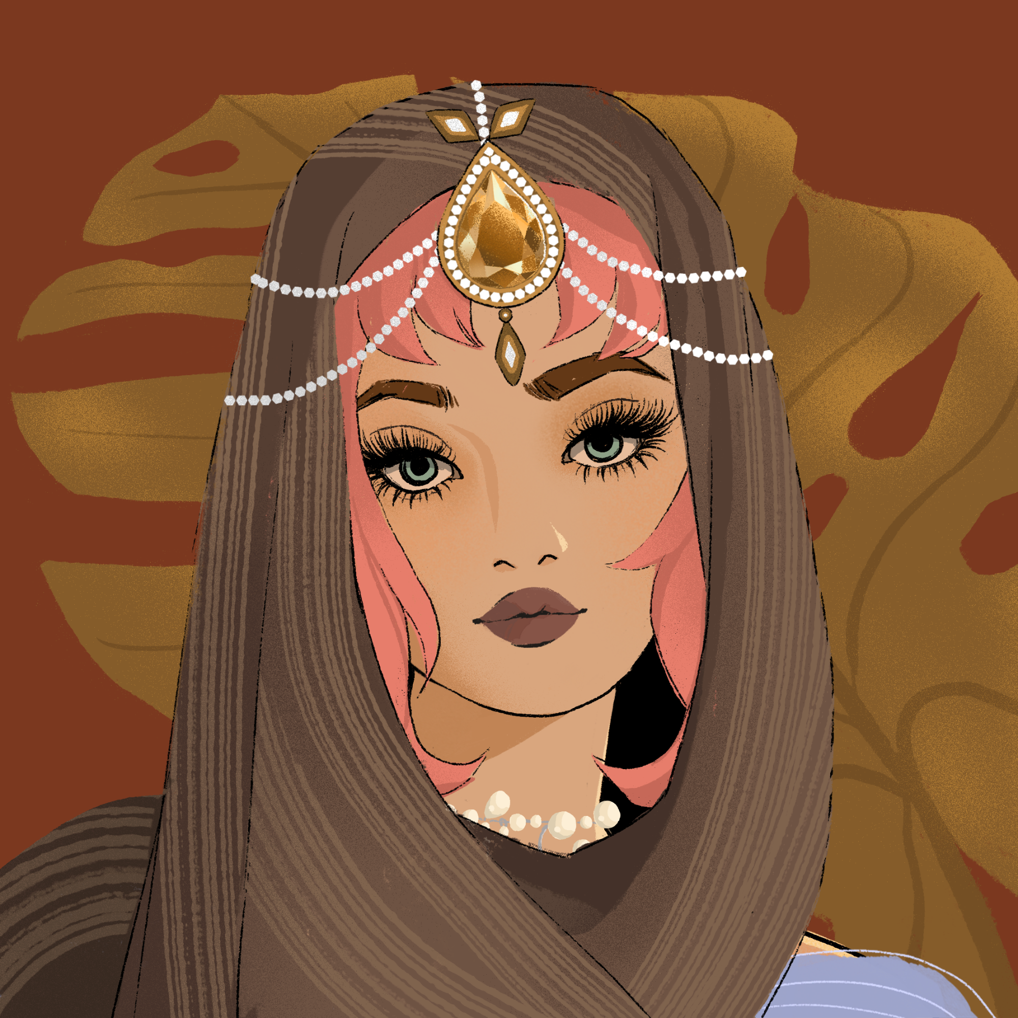 a portrait of Vanilla the golden