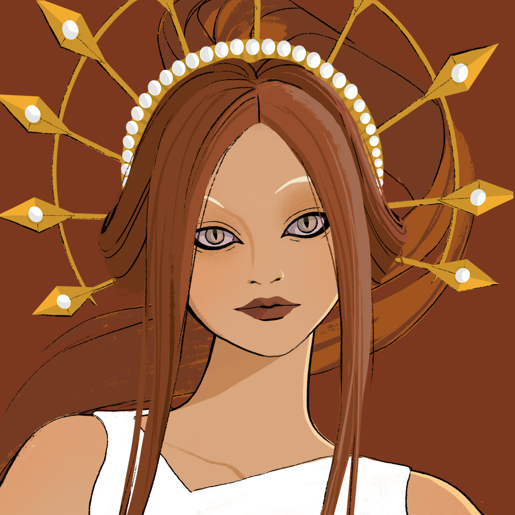 a portrait of Indole the striking