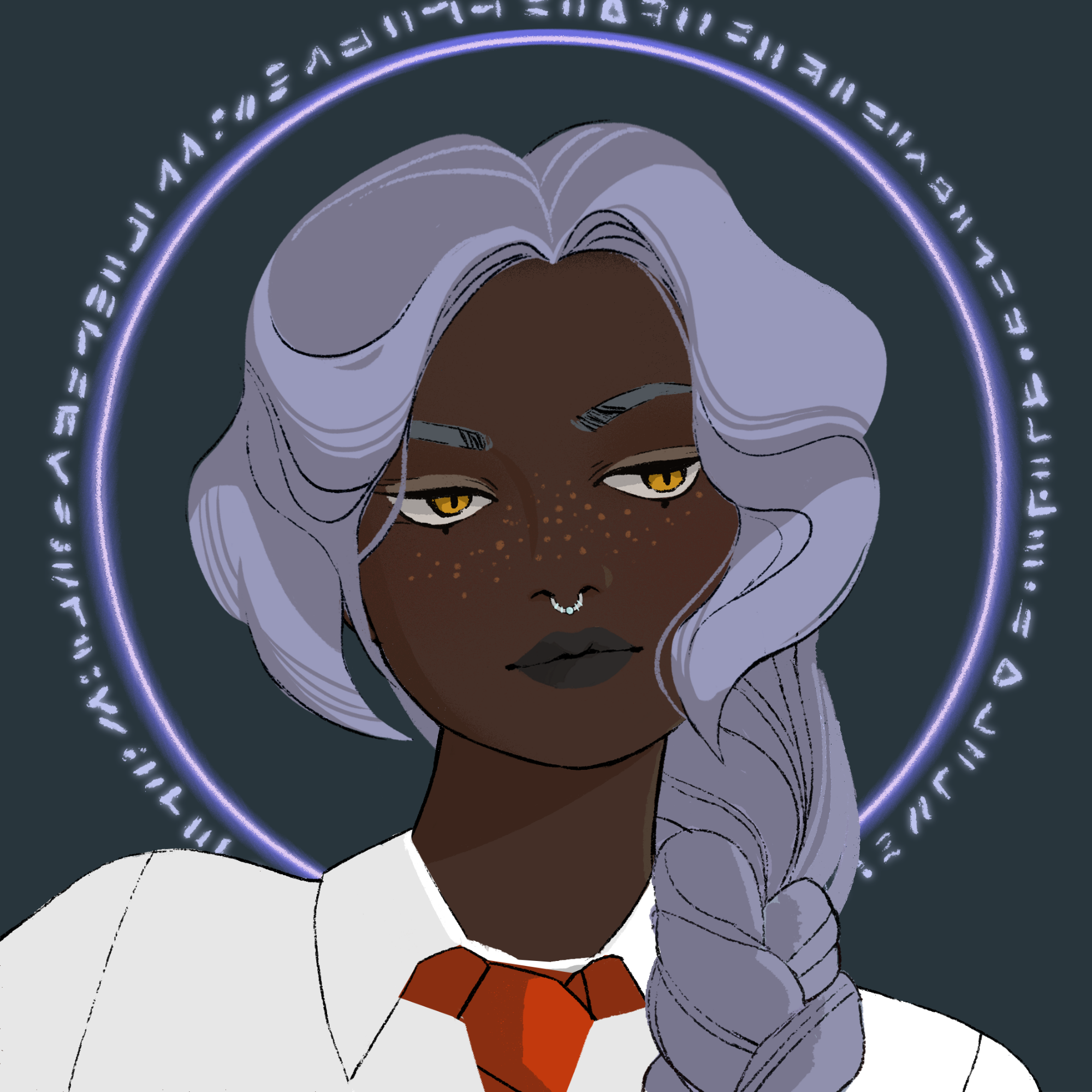 a portrait of Sagitta the decent