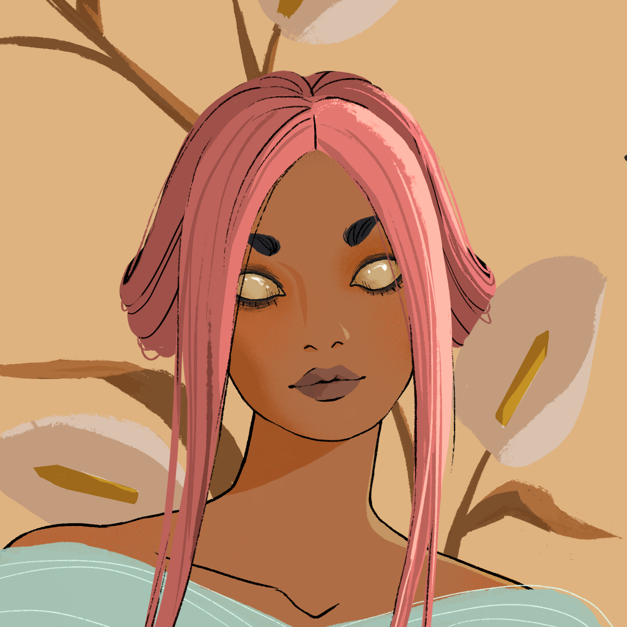 a portrait of Ivy, the murky daydream