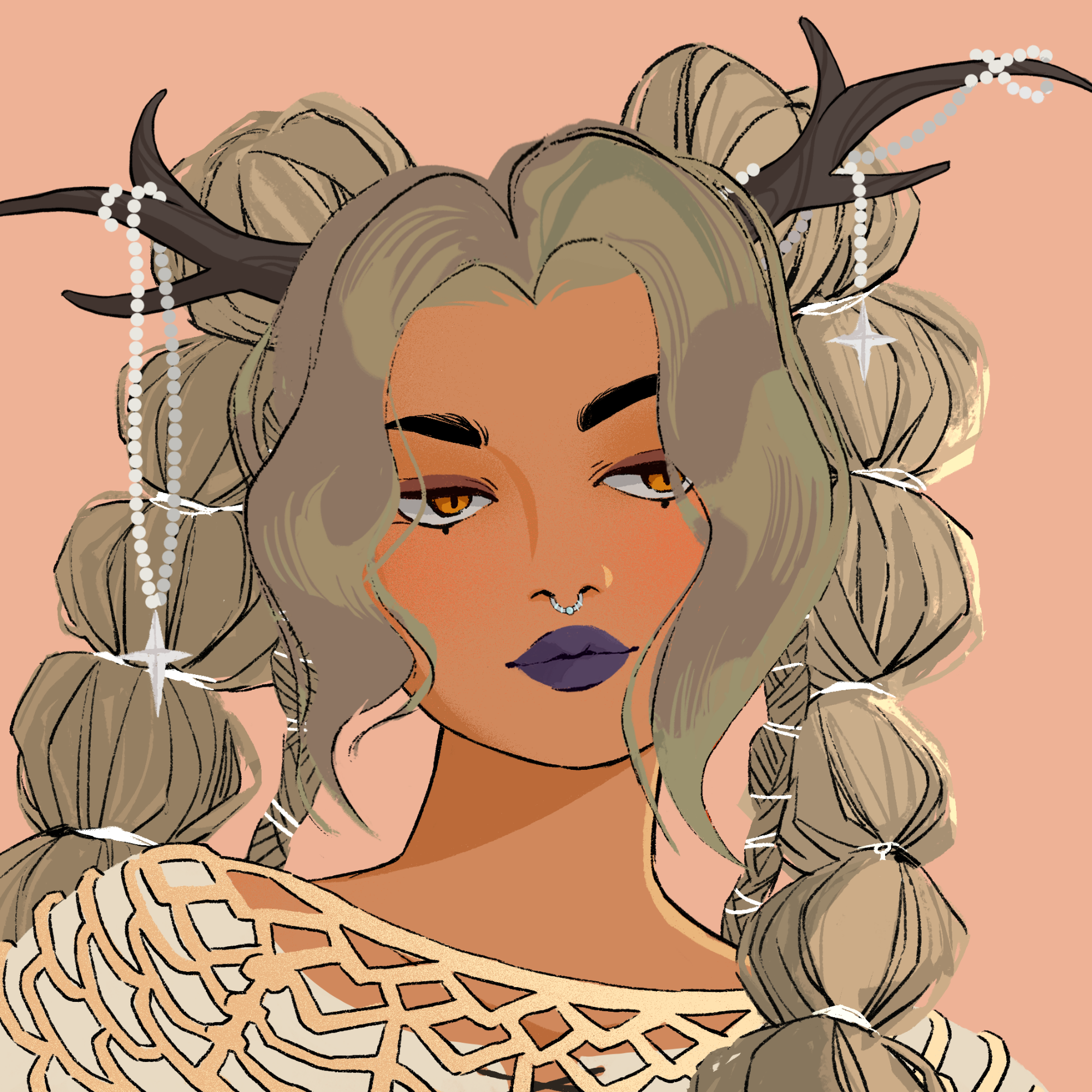 a portrait of Anise the dusky