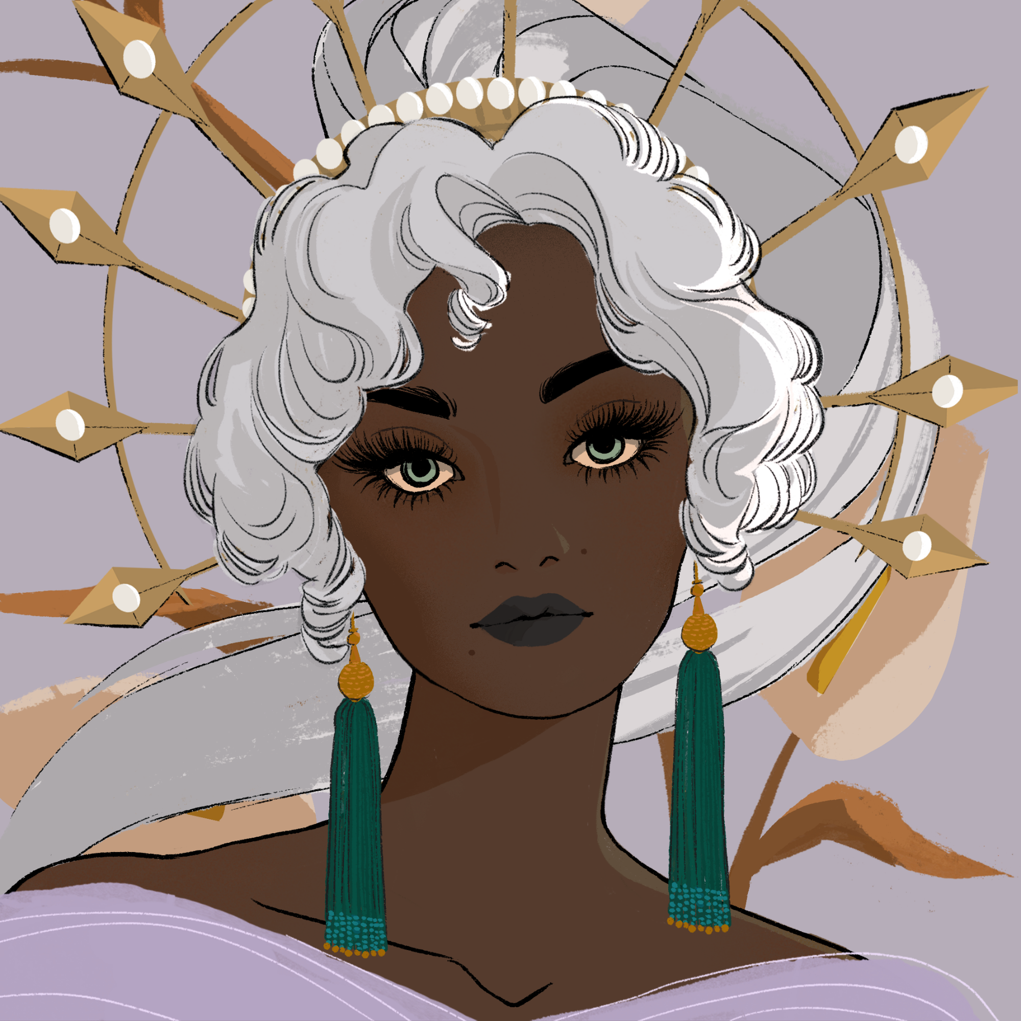 a portrait of Indole the seductive
