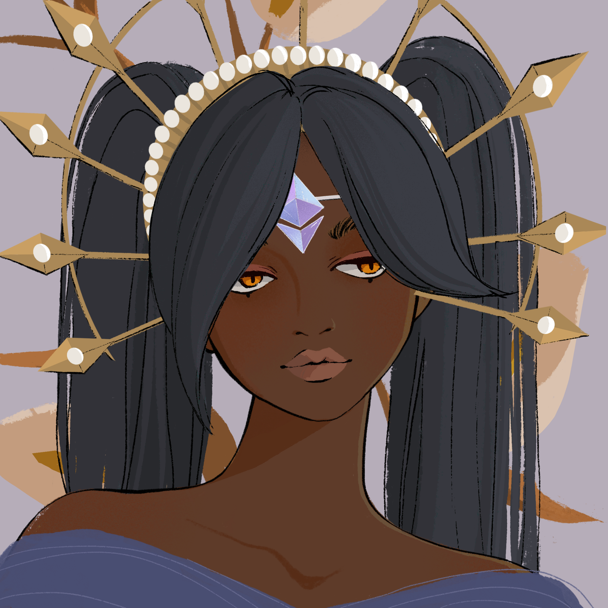 a portrait of Opal crown