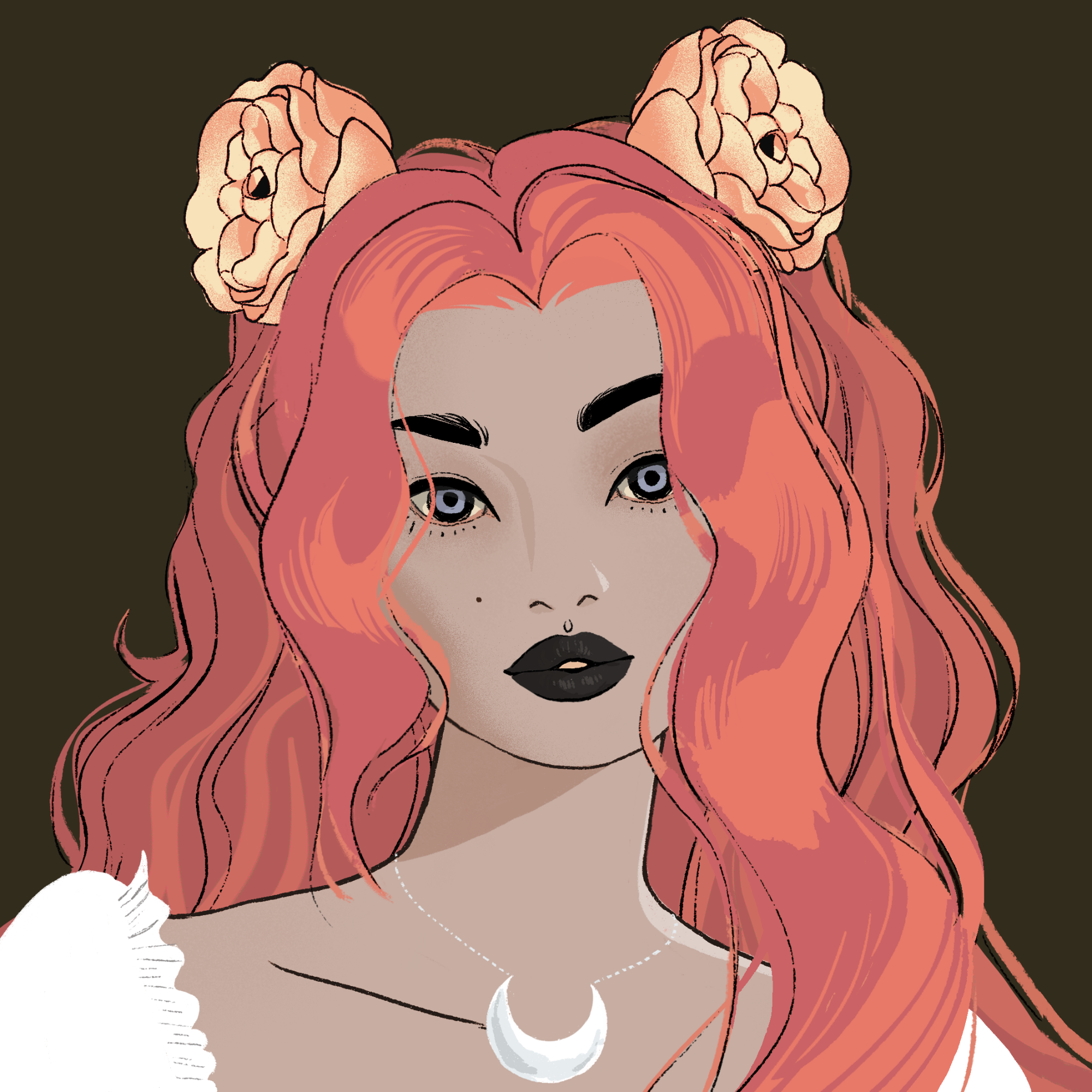 a portrait of Truffle, the faceted cup