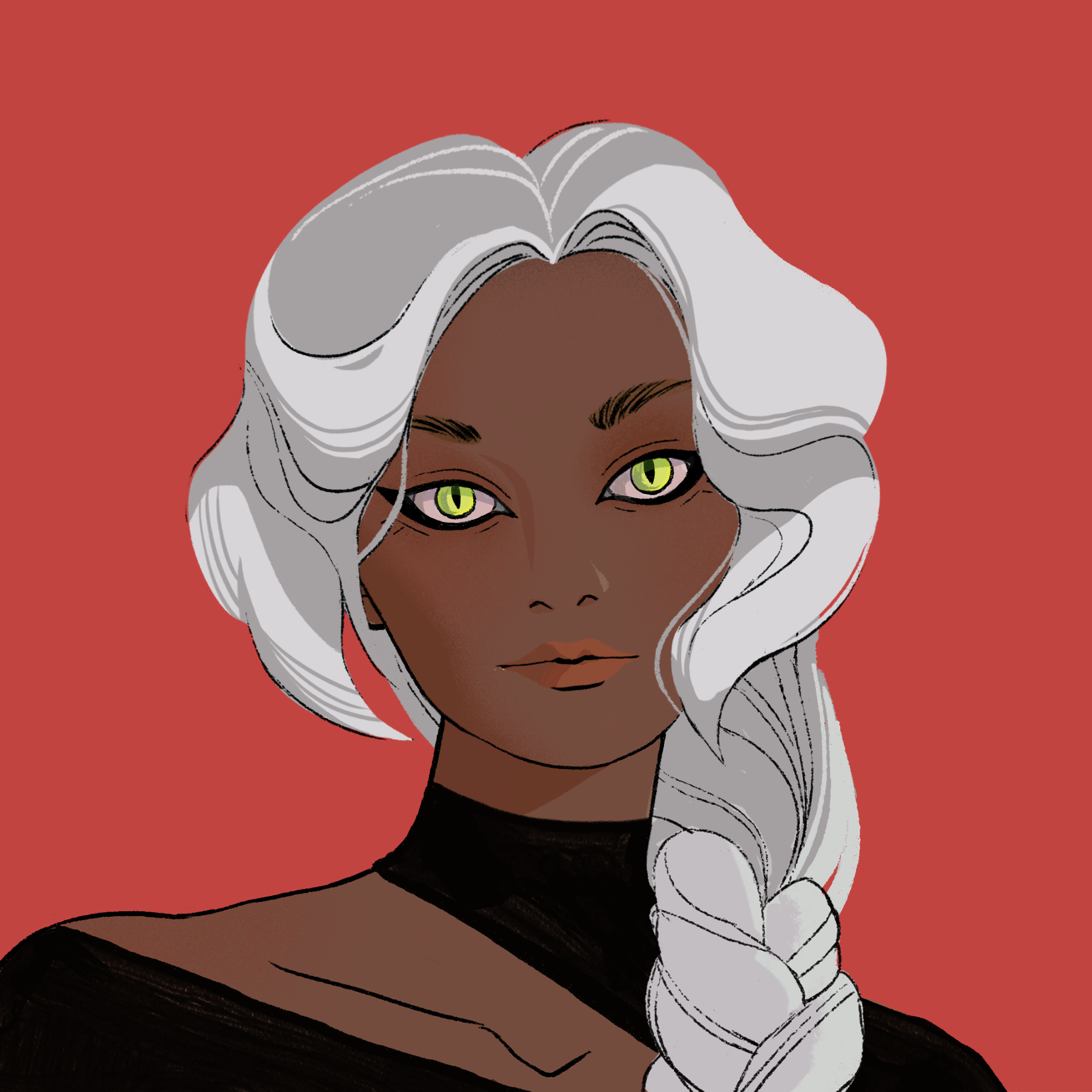 a portrait of Curium, the muted falchion