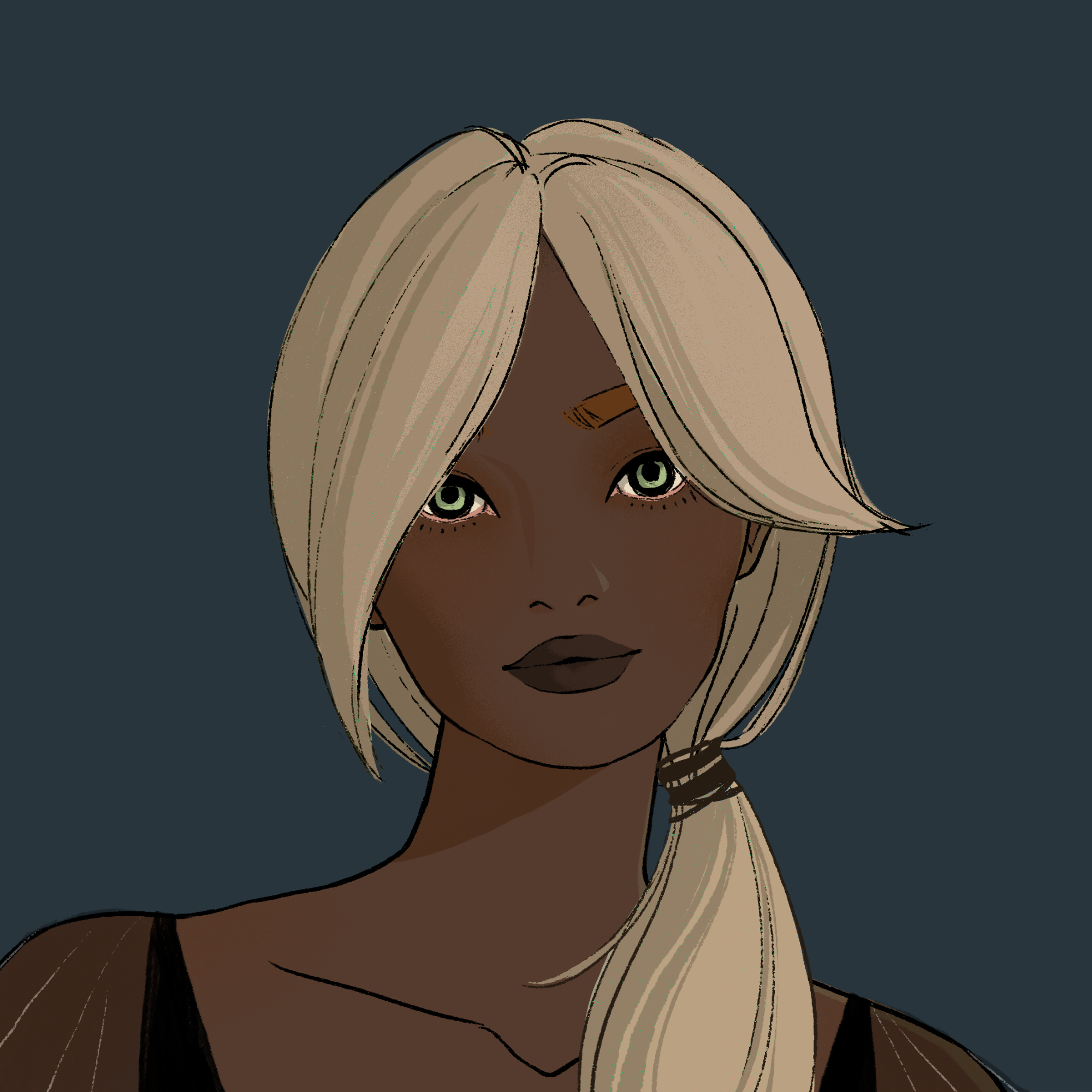 a portrait of Vela the professorial