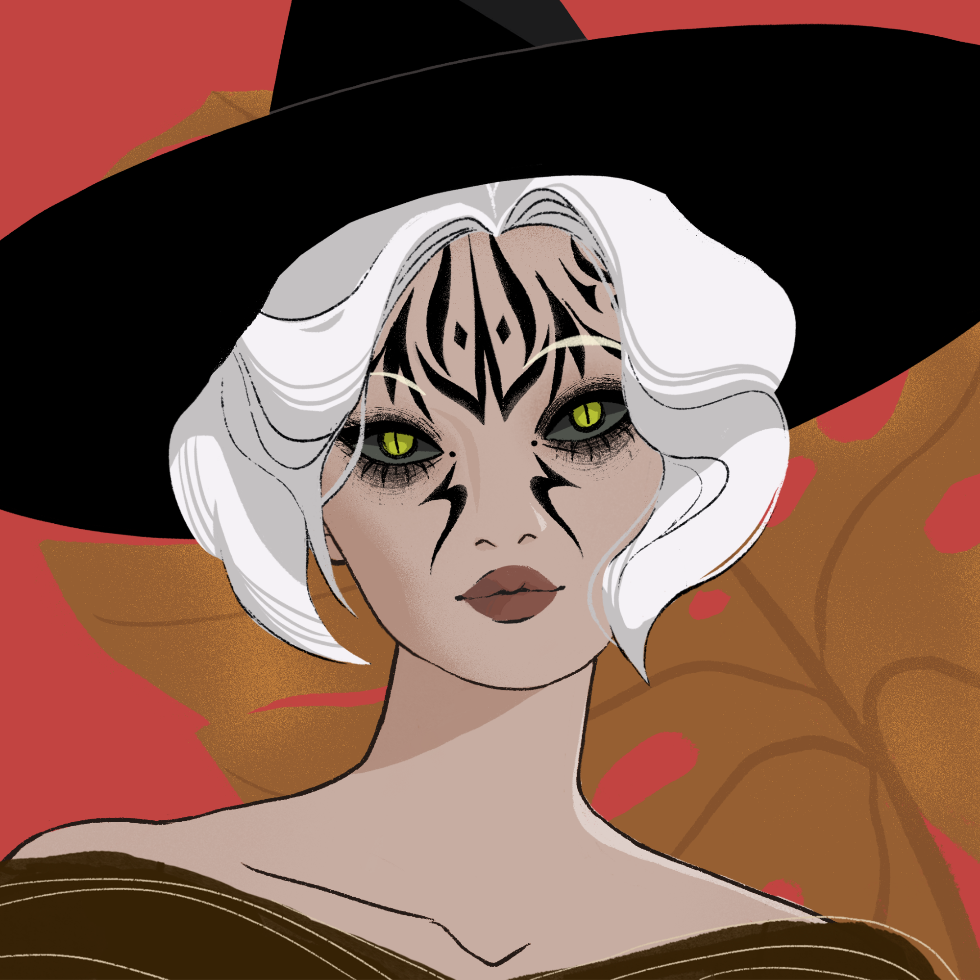 a portrait of Iraya the scorched