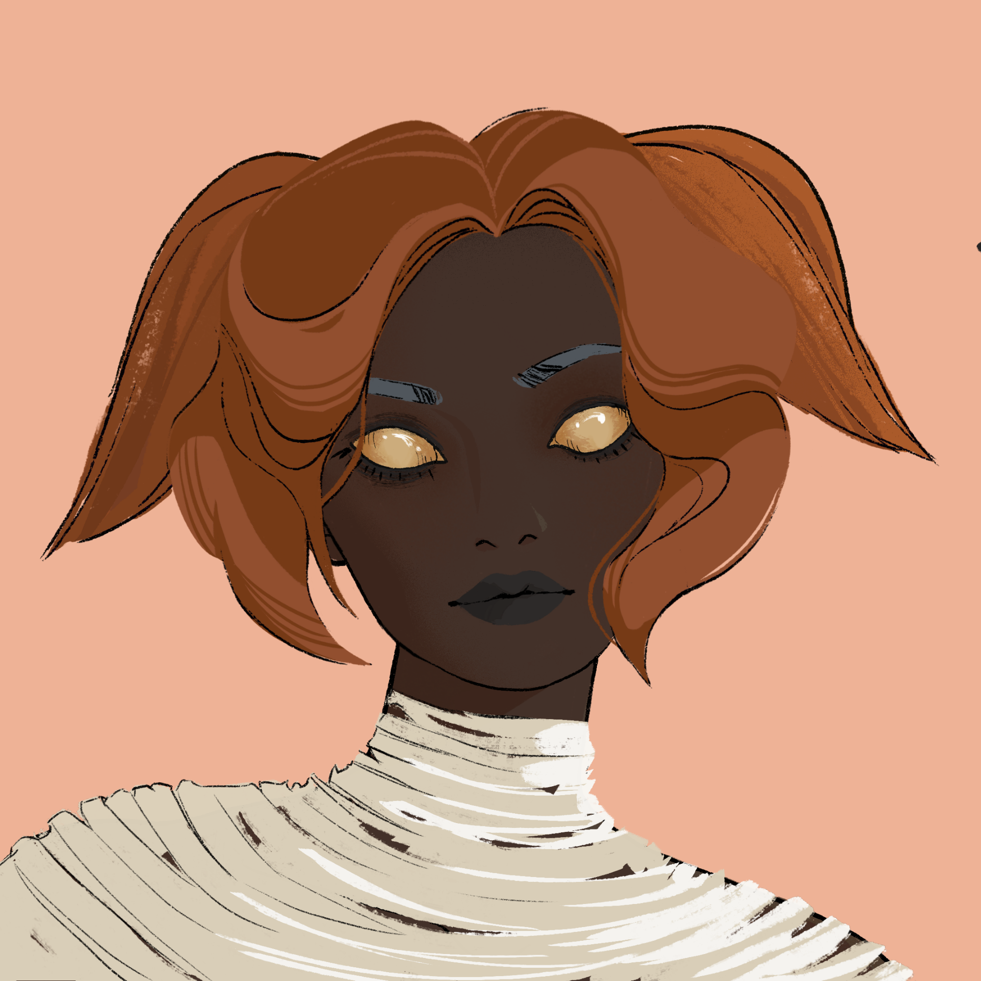 a portrait of Lady puff