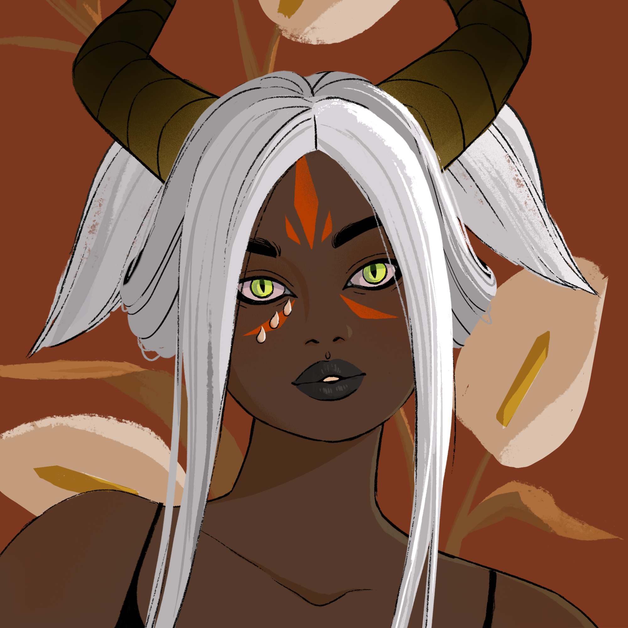 a portrait of Duststorm, the chaotic kindling