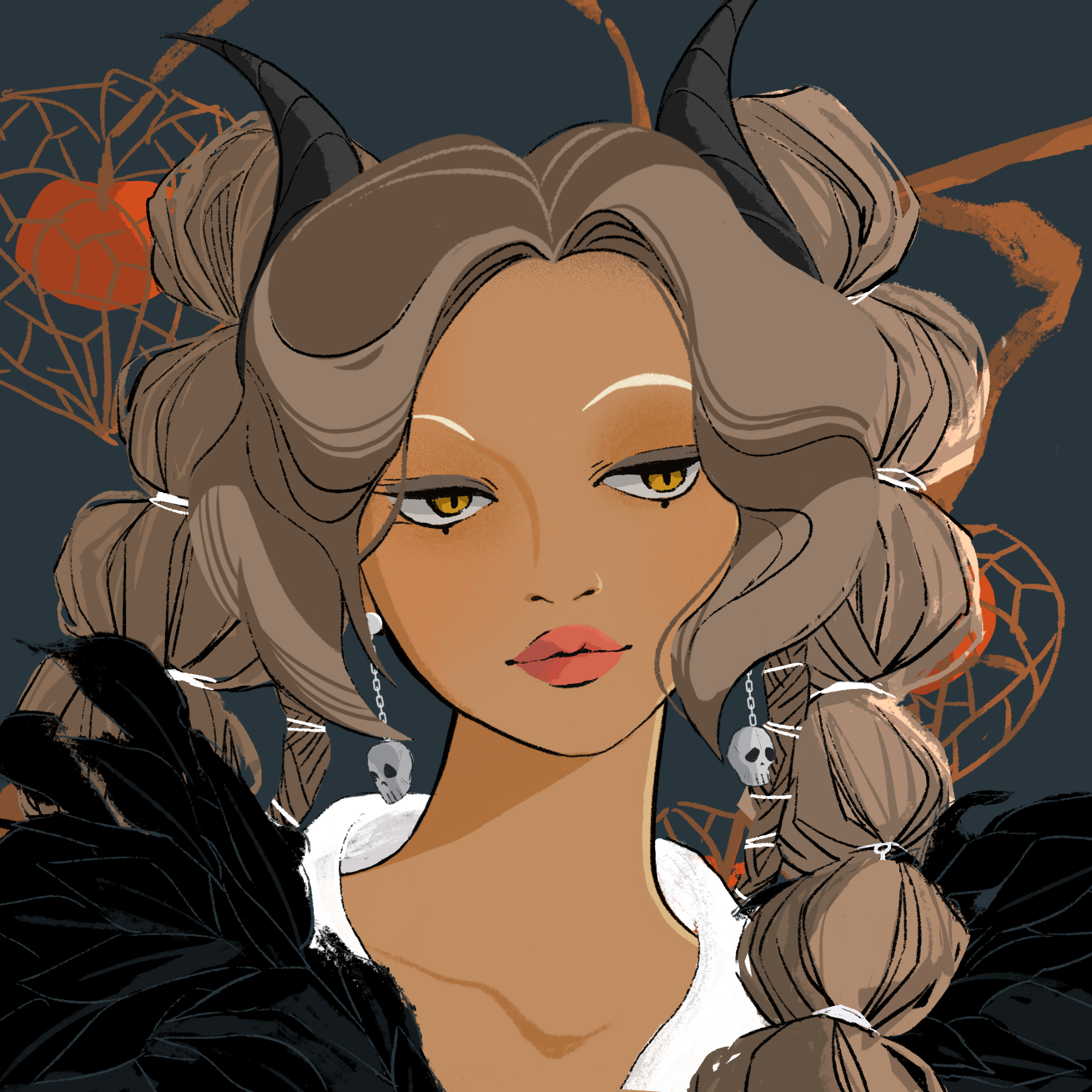 a portrait of Lissamine, the unpleasant curse