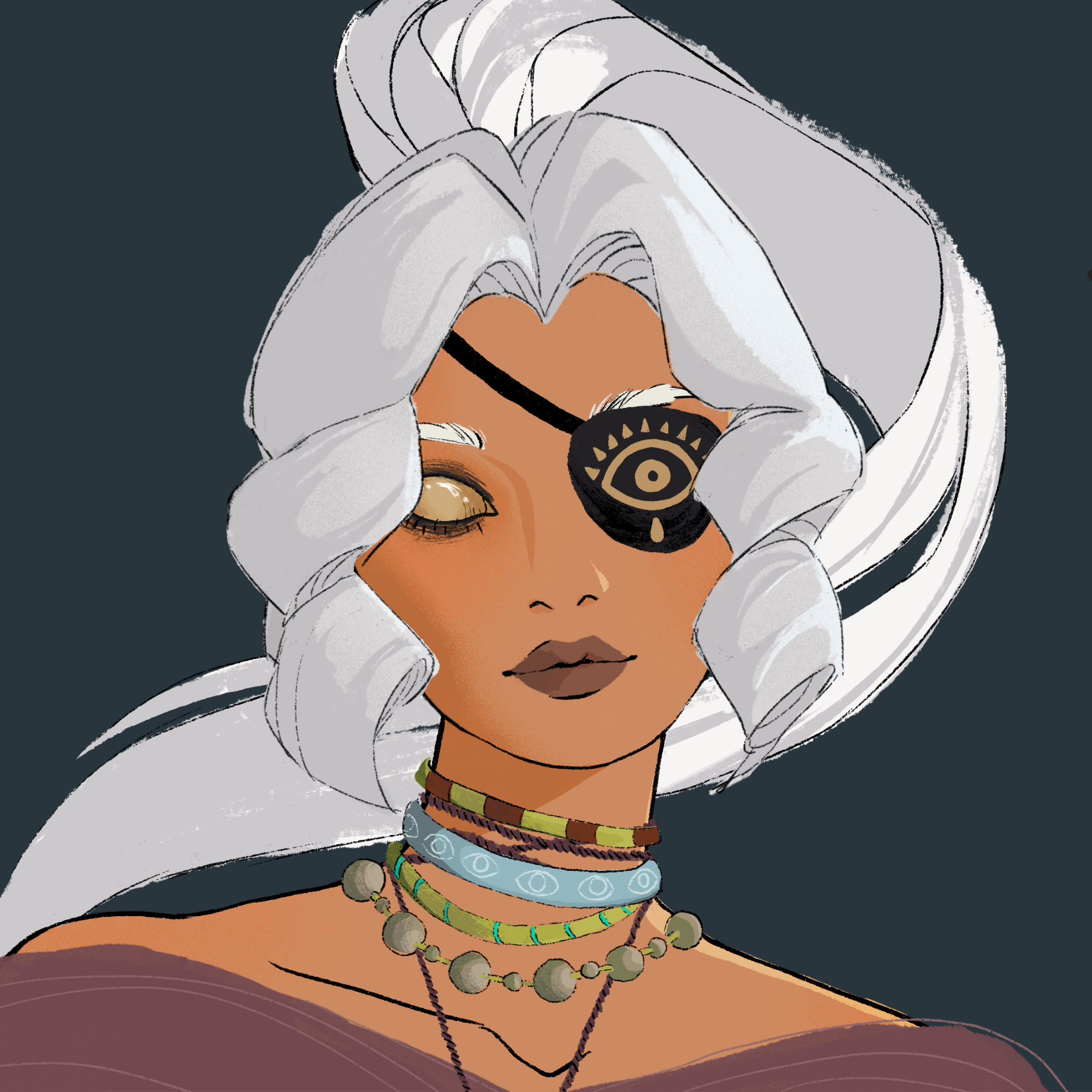 a portrait of Clover the lithe