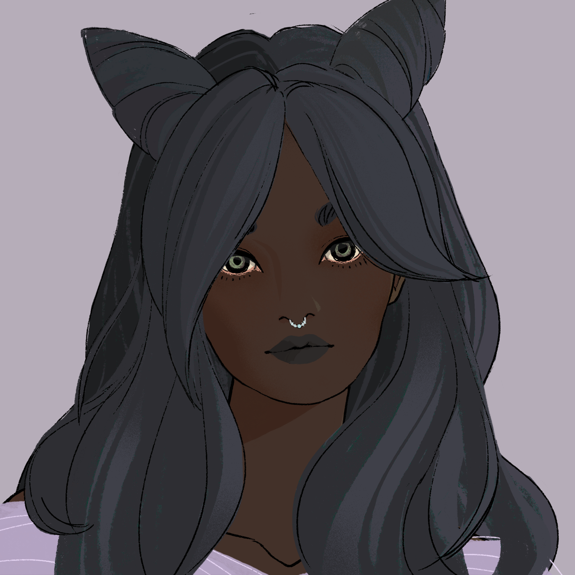 a portrait of Pear, the great rainbow