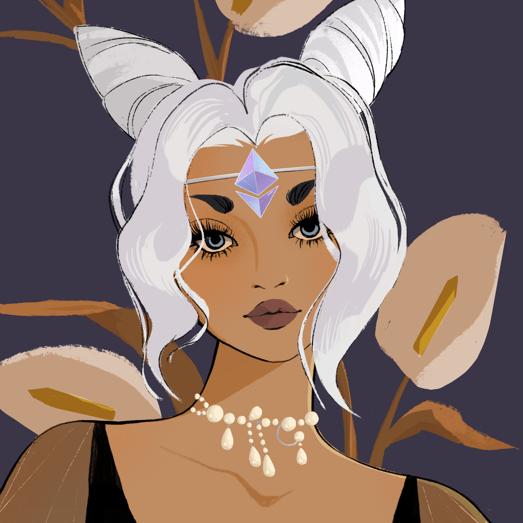 a portrait of Damask of the orrery