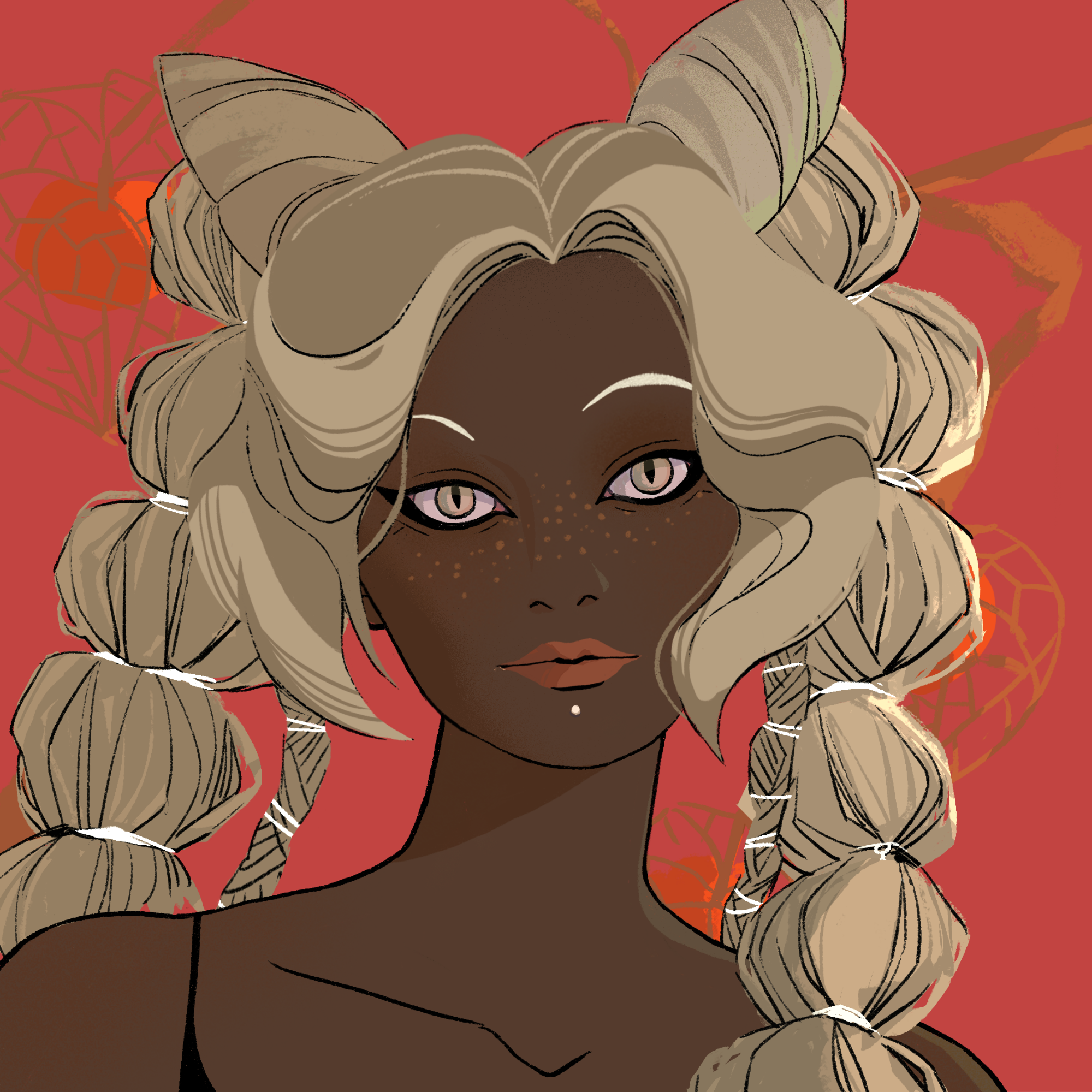a portrait of Mademoiselle honeydew