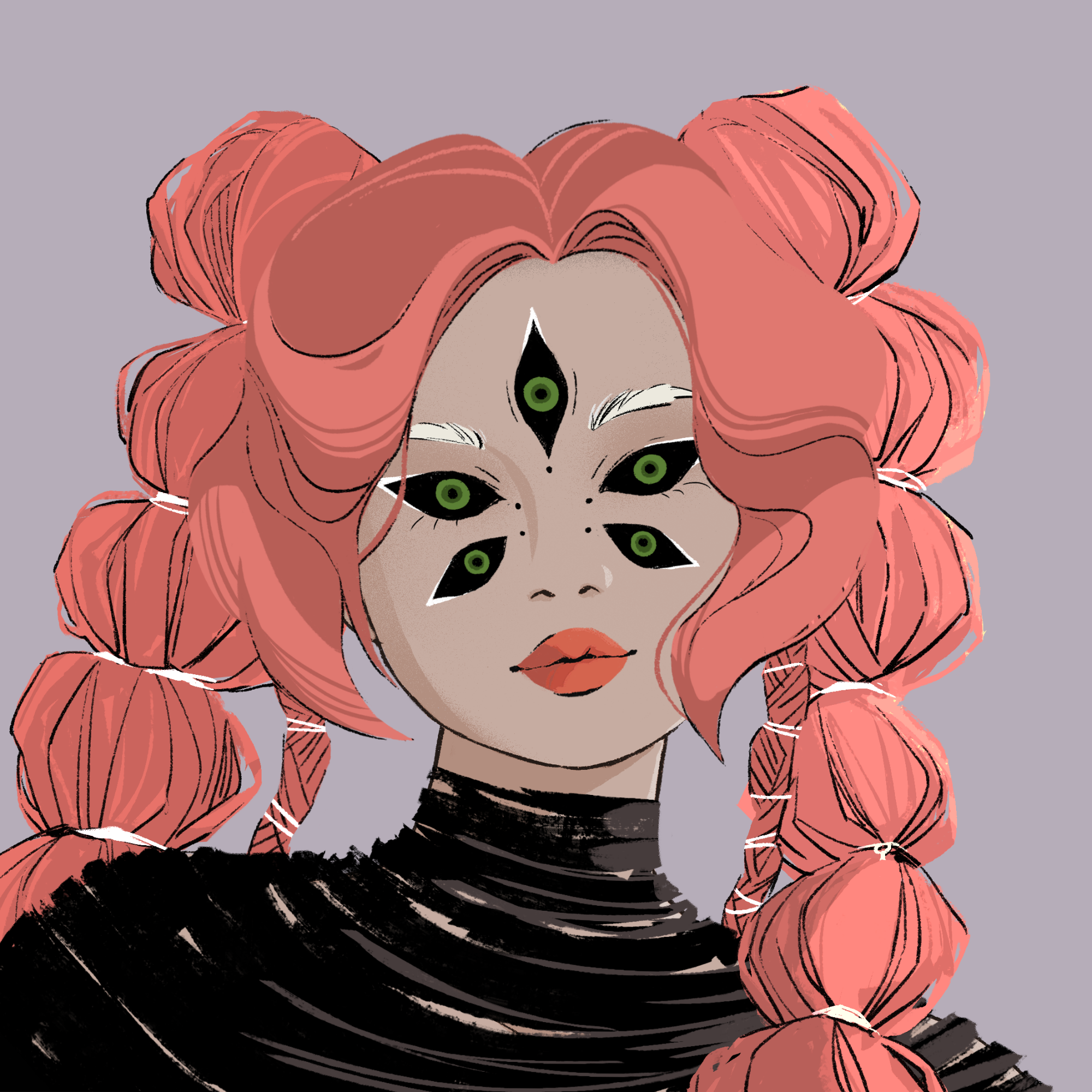 a portrait of Icestorm, the splintered icicle