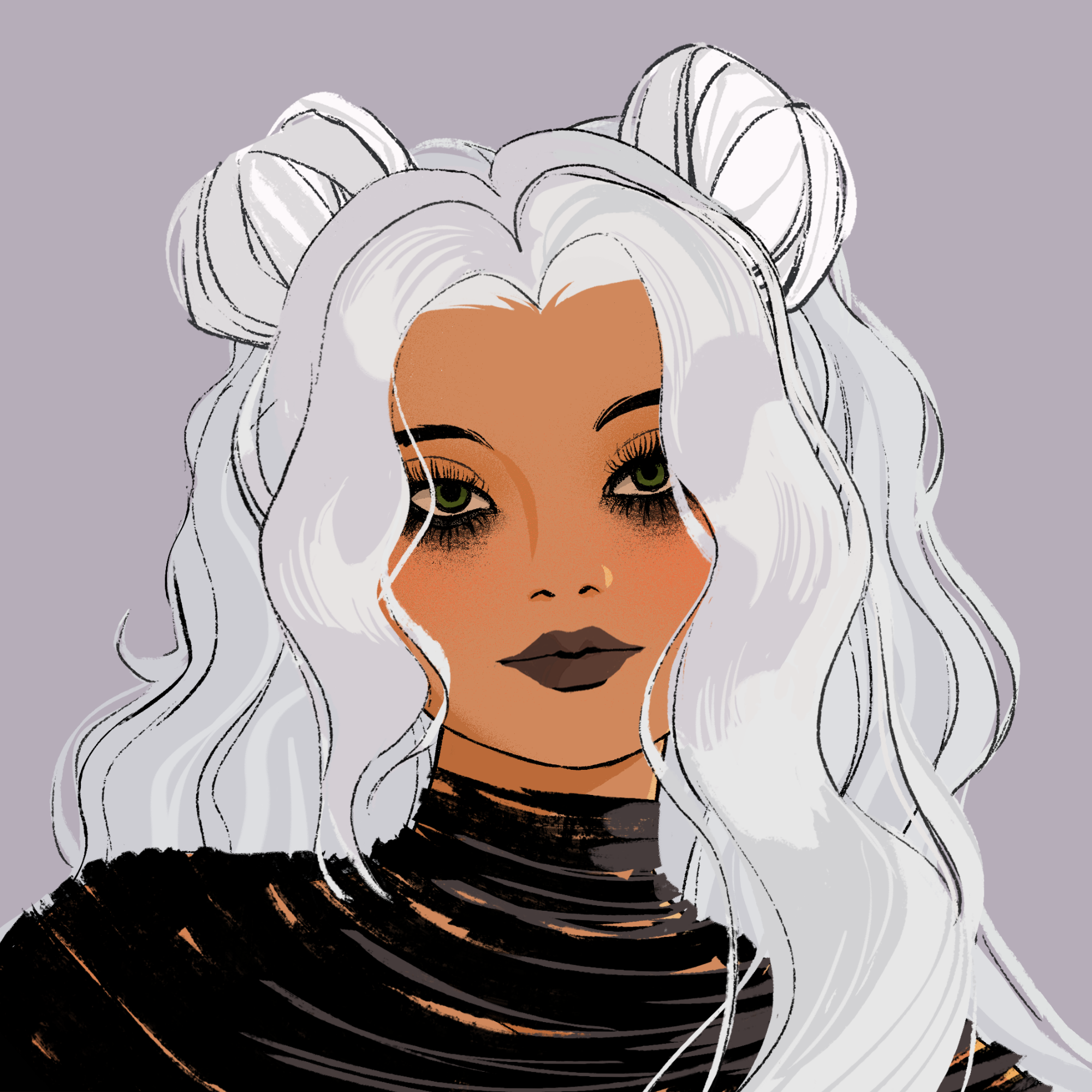 a portrait of Pacaya of the woods