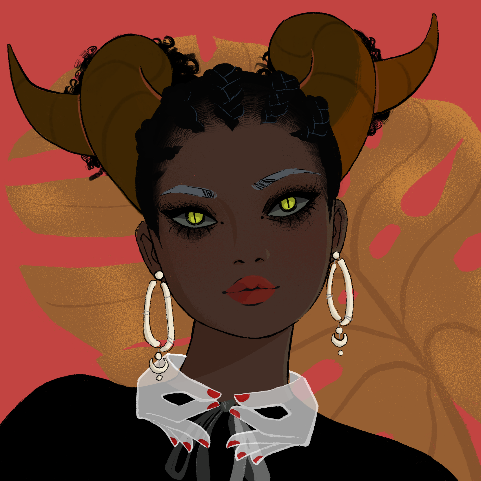 a portrait of Chrysoidine, the formidable hourglass