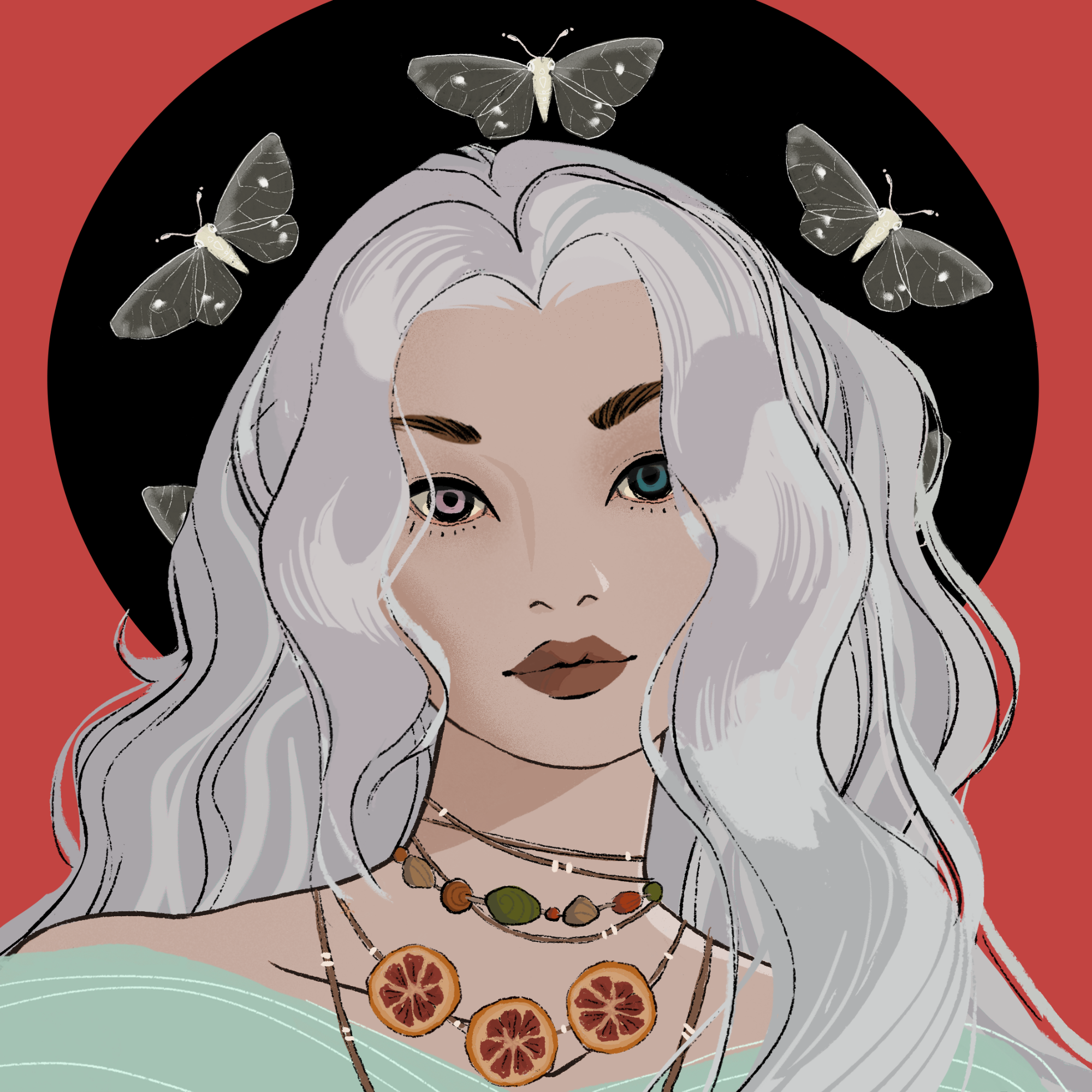 a portrait of Chives, the corrugated coop