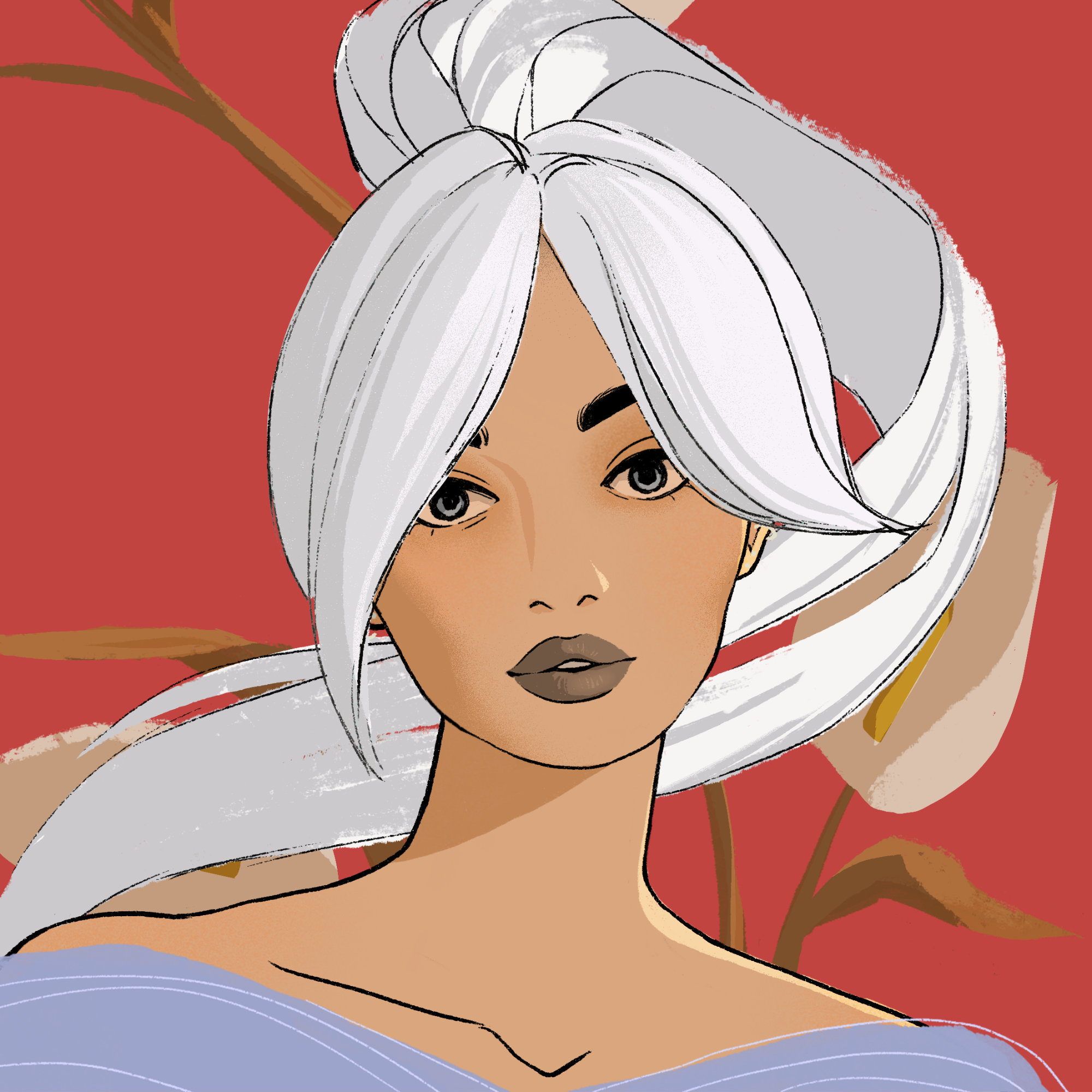 a portrait of Partita the intriguing