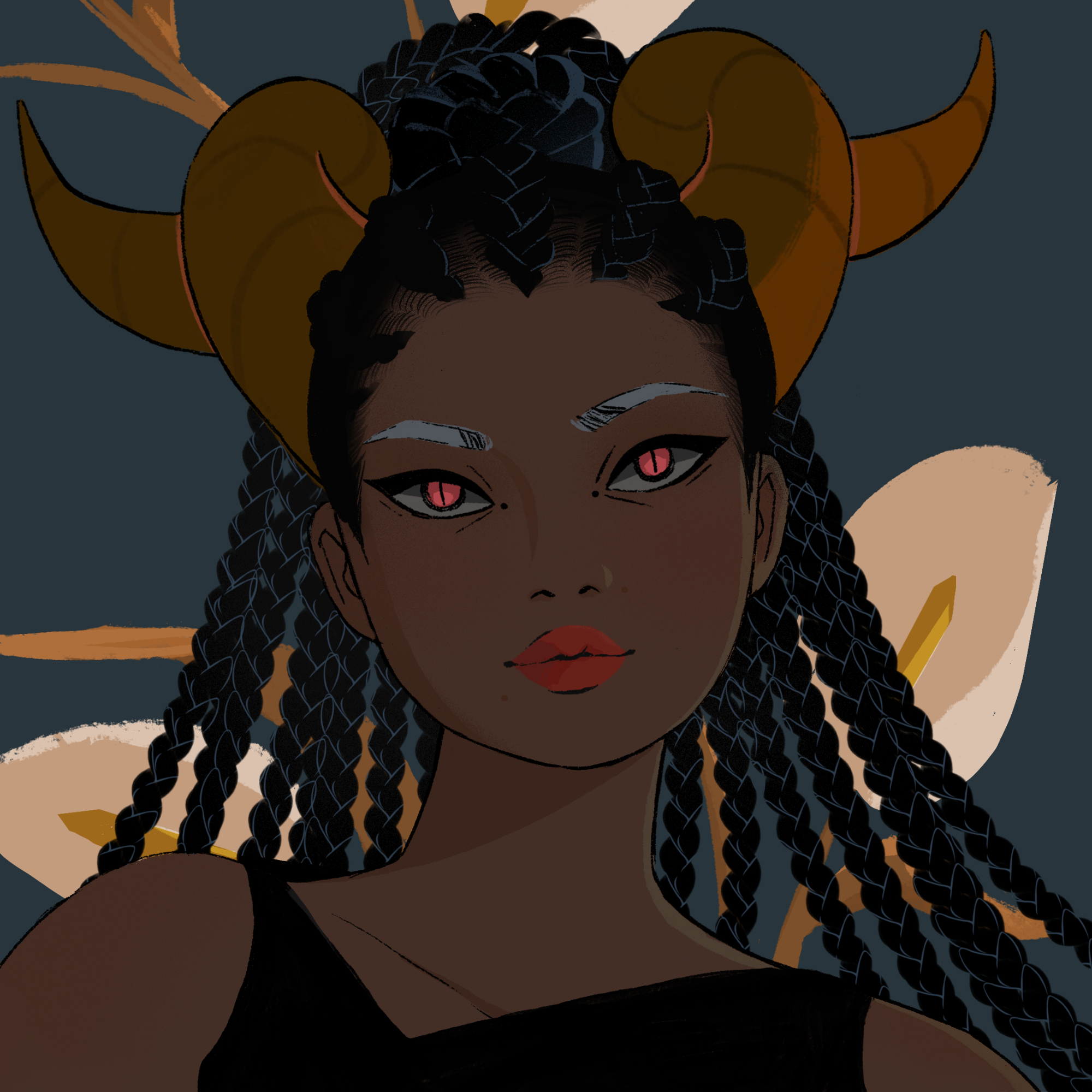 a portrait of Fluorine the wicked