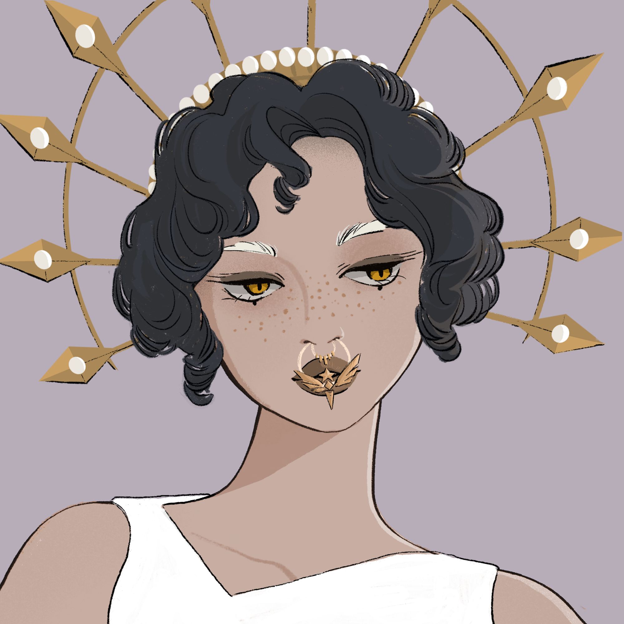 a portrait of Pearl, the radiant bustle