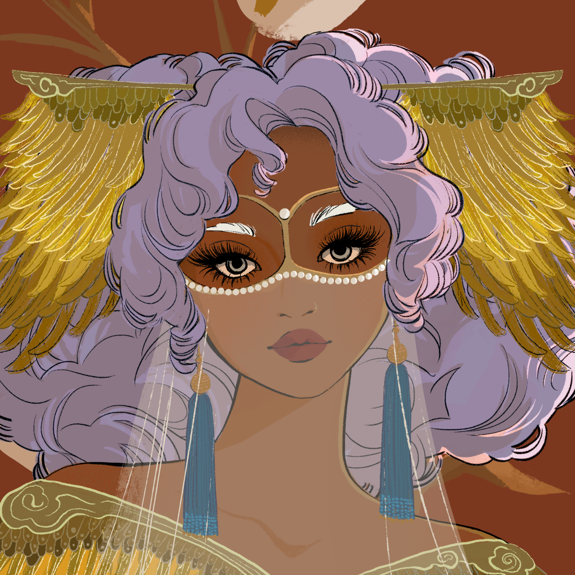 a portrait of Calone, the irresistible amulet