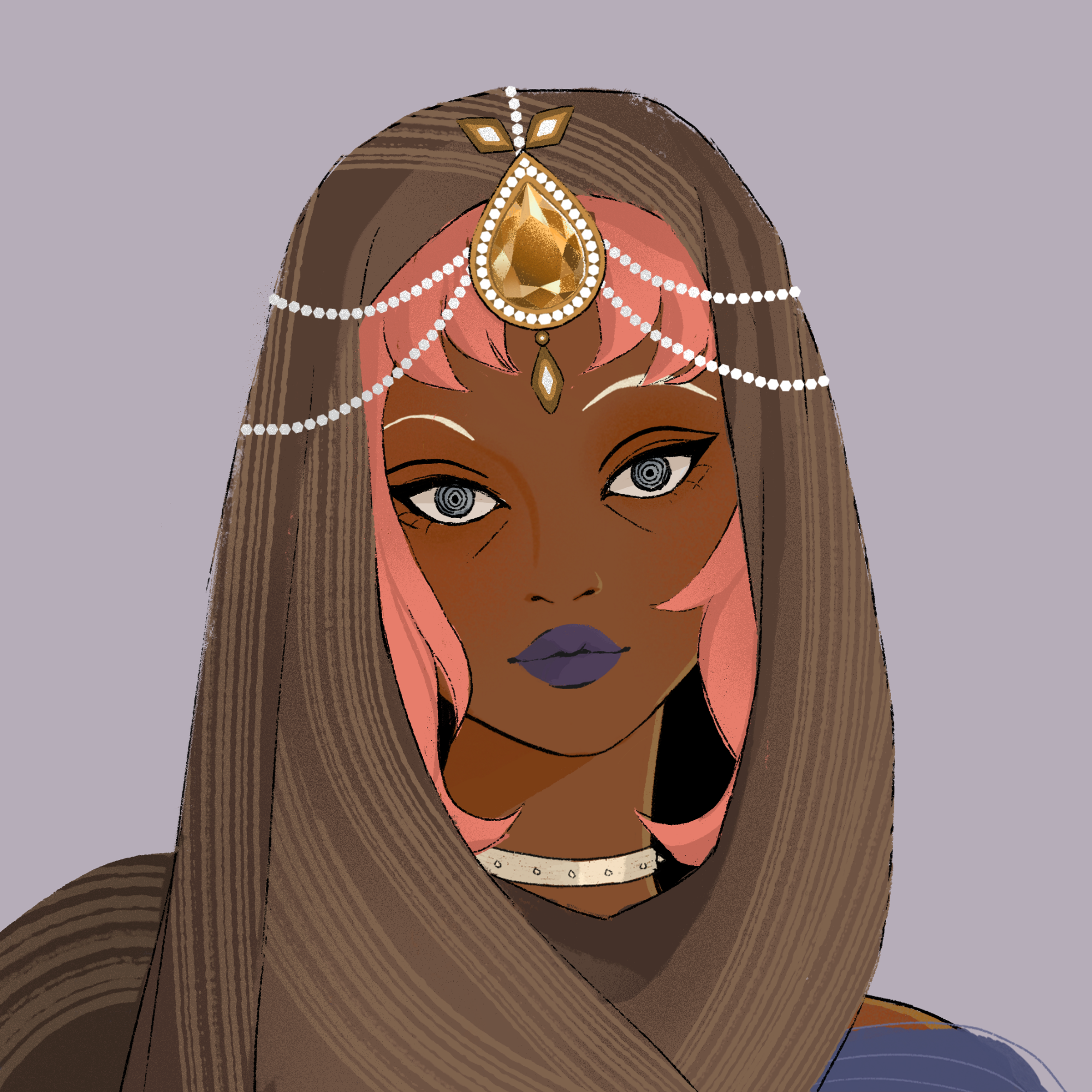 a portrait of Myrrh porcelain