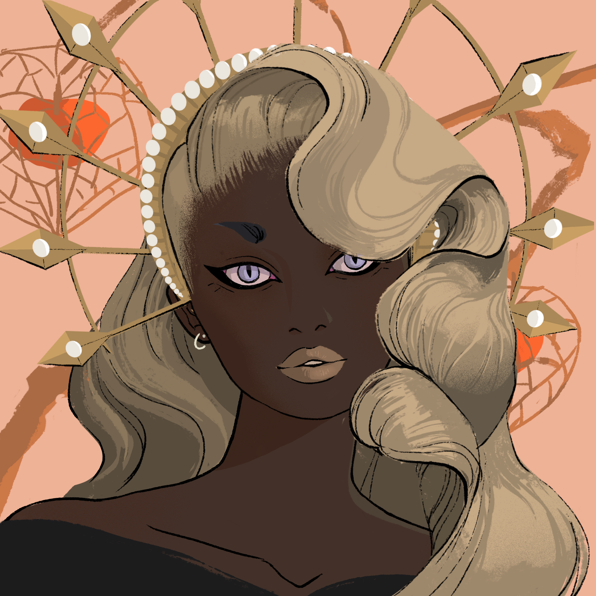 a portrait of Lady bauble