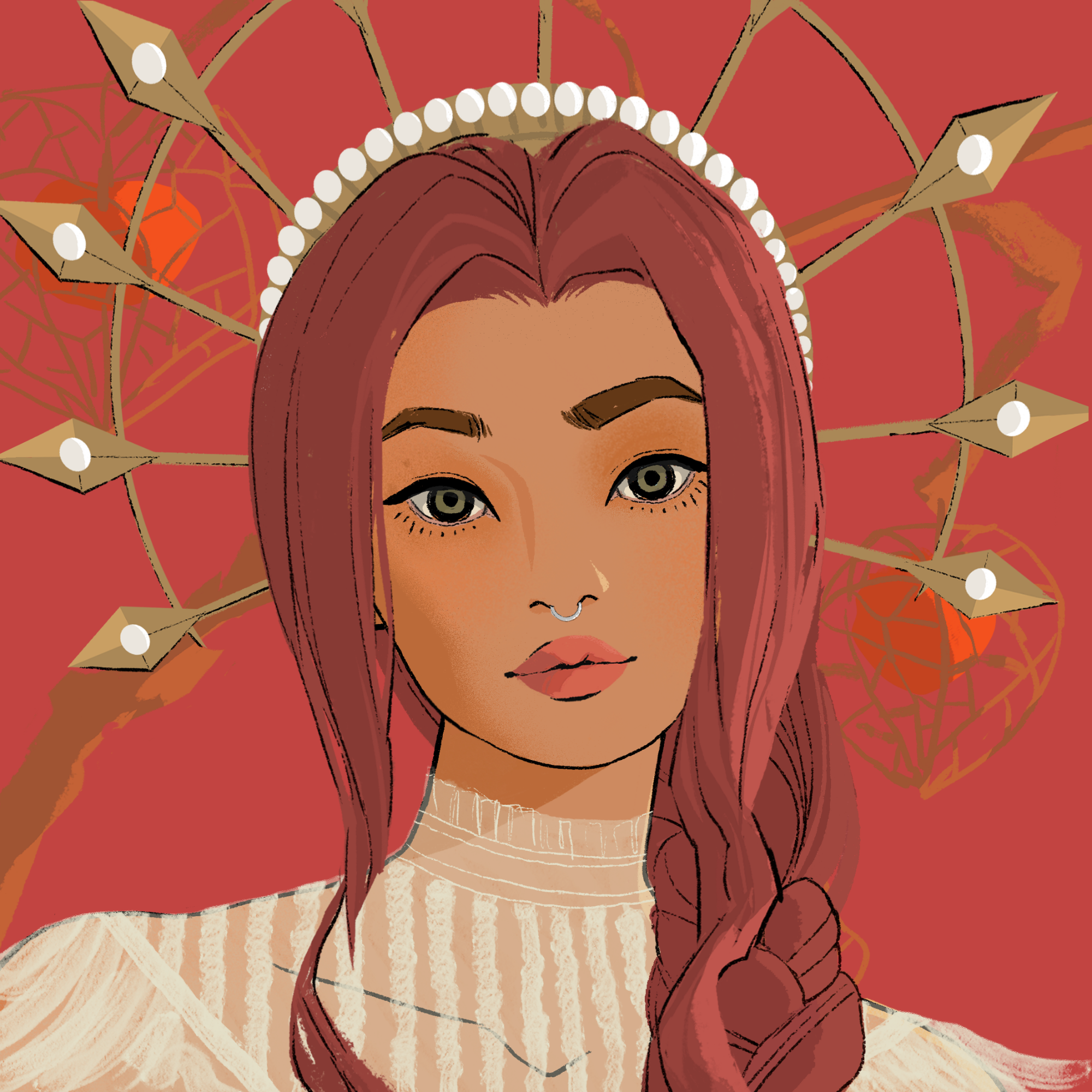 a portrait of Amethyst, the melodious bangle
