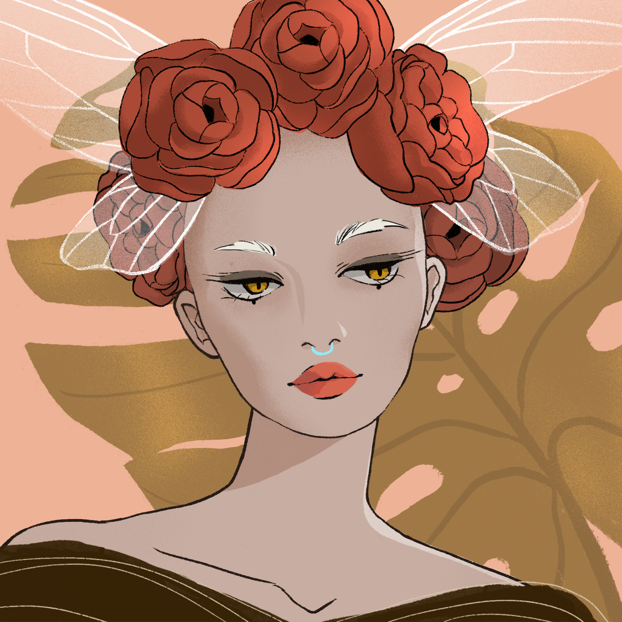 a portrait of Flax of the wilds