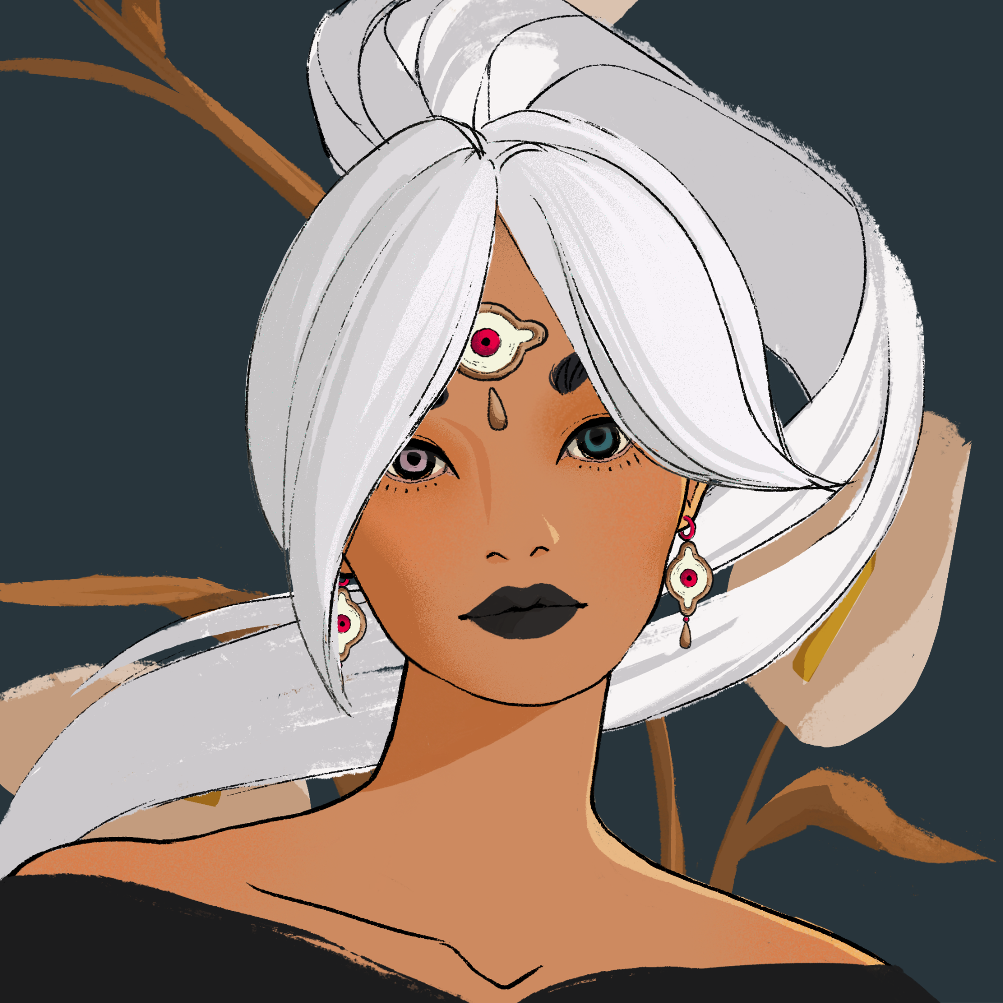 a portrait of Flora, the clear muse