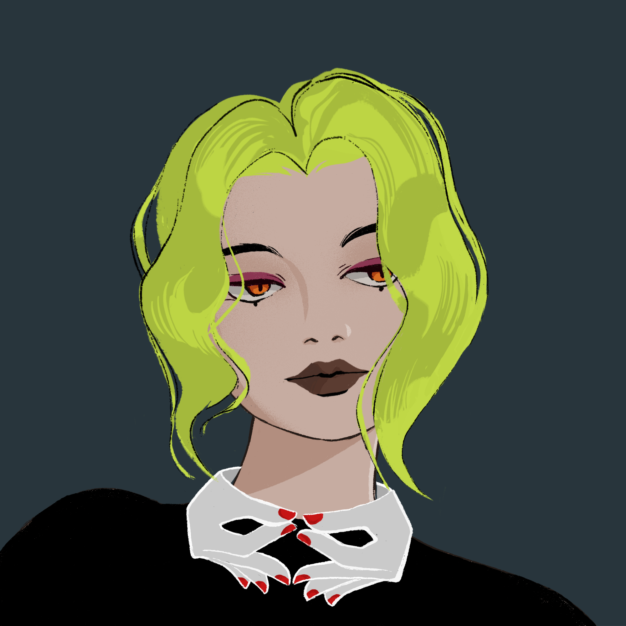 a portrait of Lyra the elastic