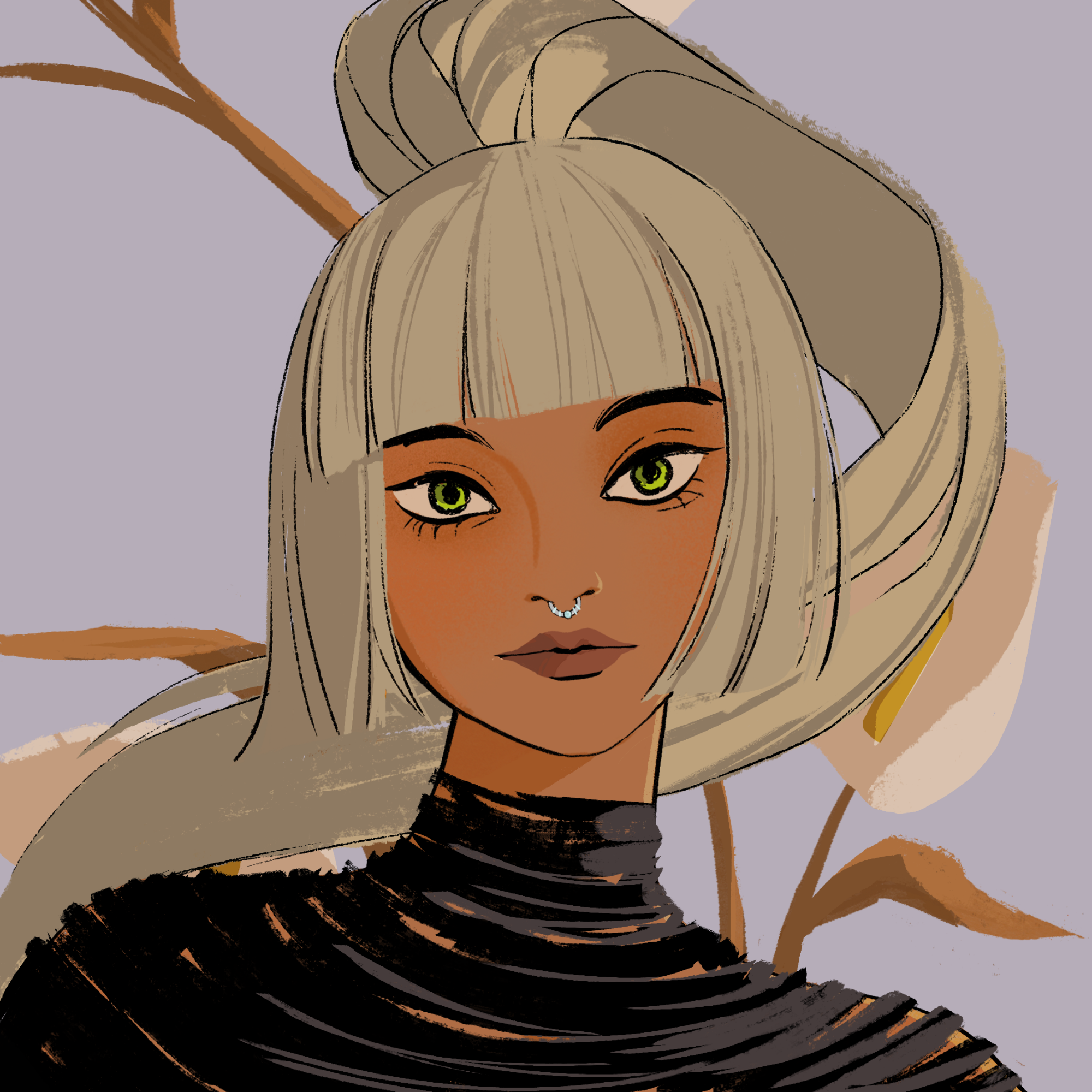 a portrait of Blizzard, the calamitous icicle