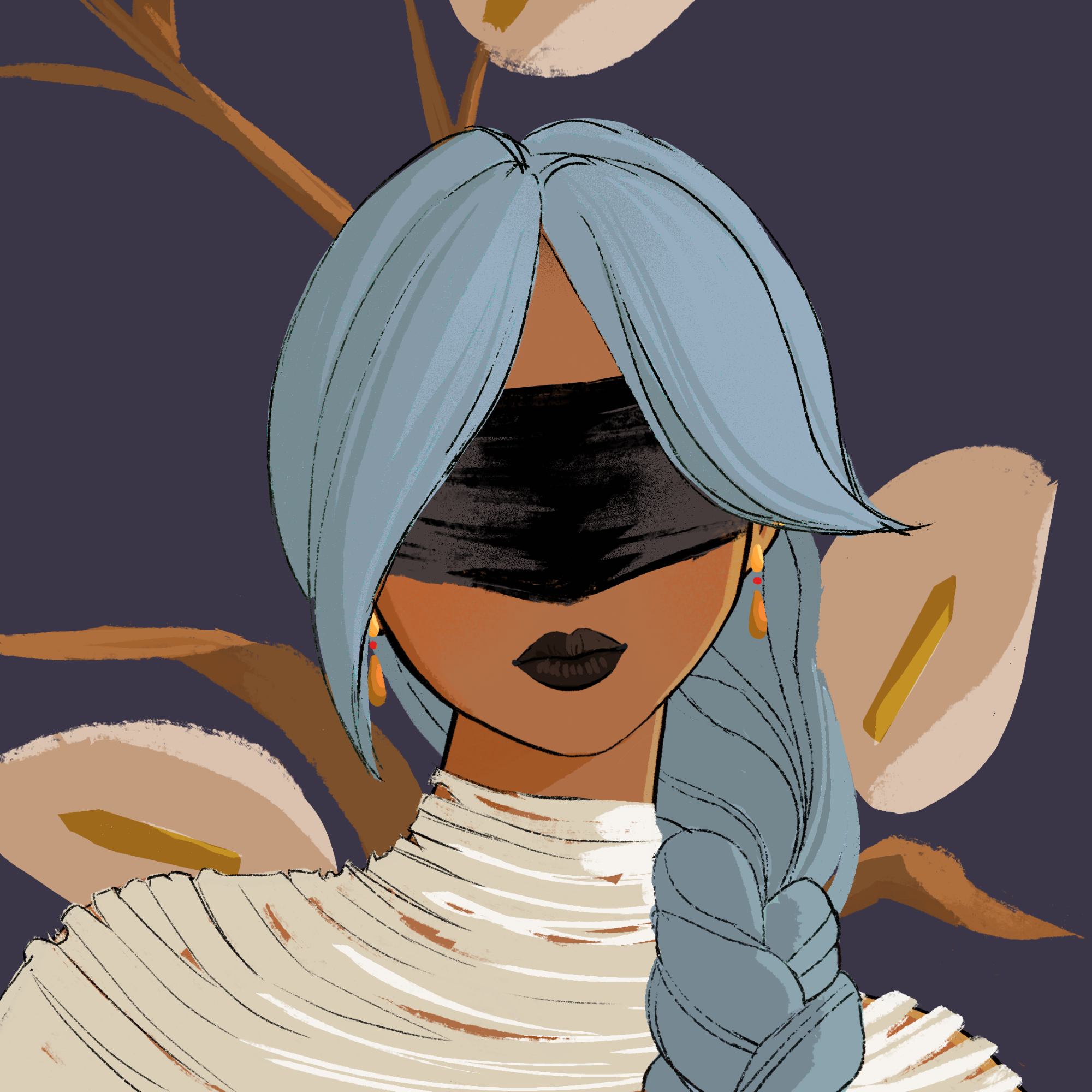 a portrait of Daphne the true