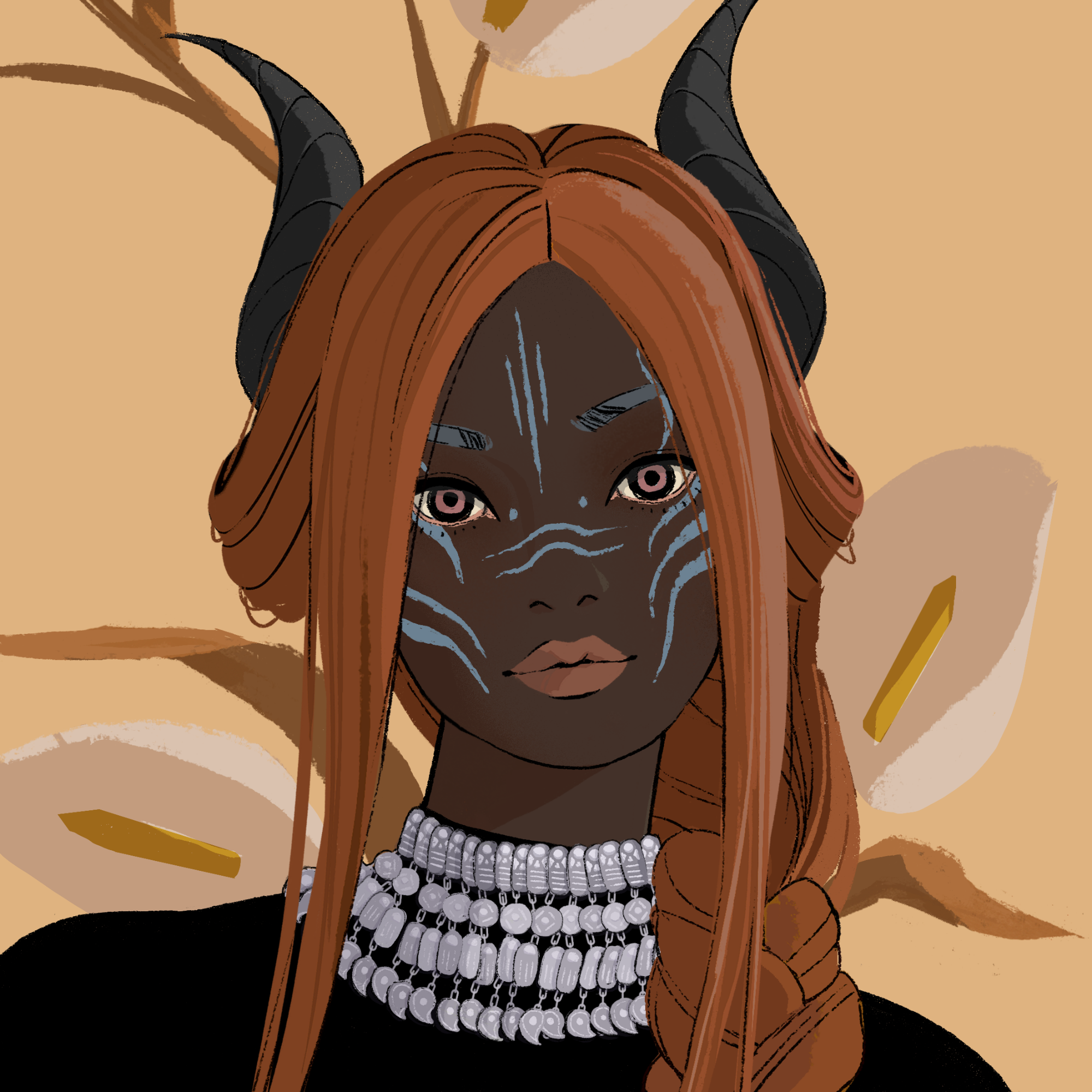 a portrait of Muria, the charred roast