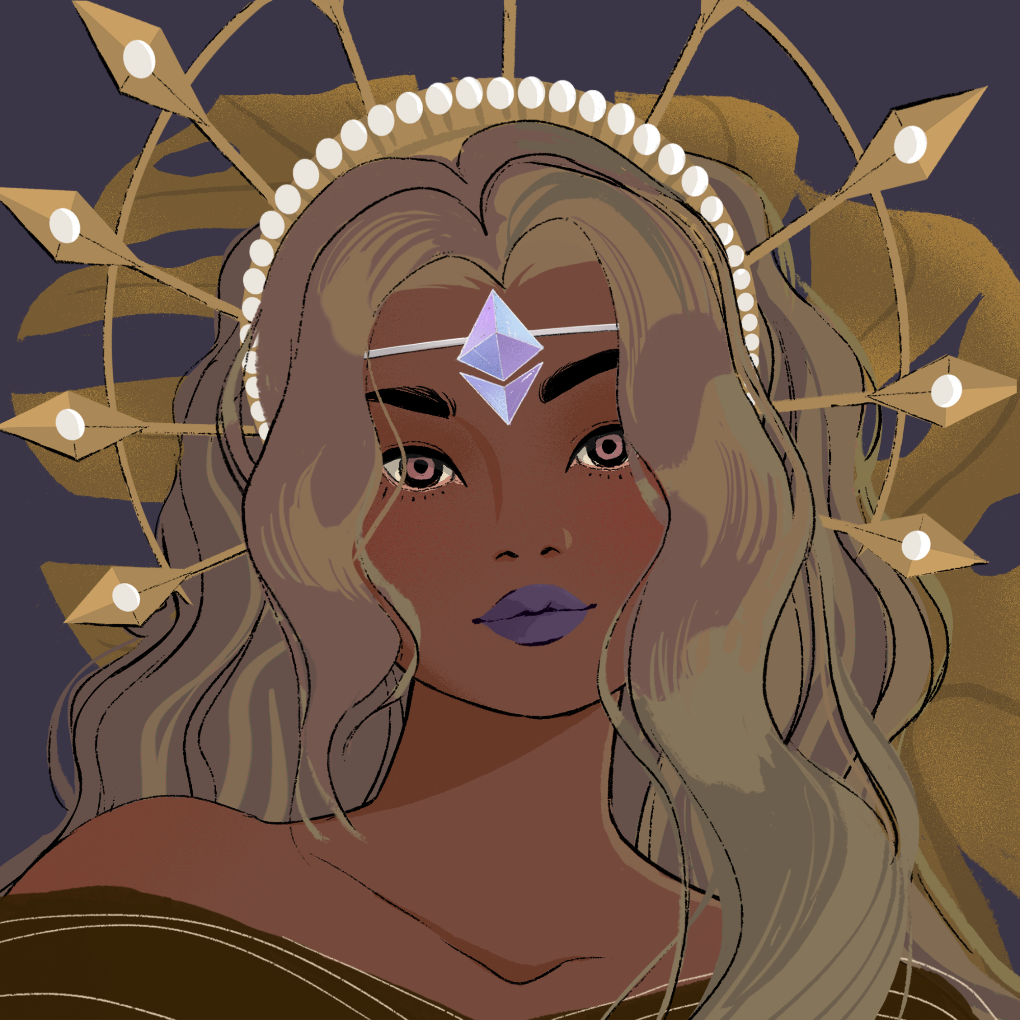 a portrait of Cadence throne