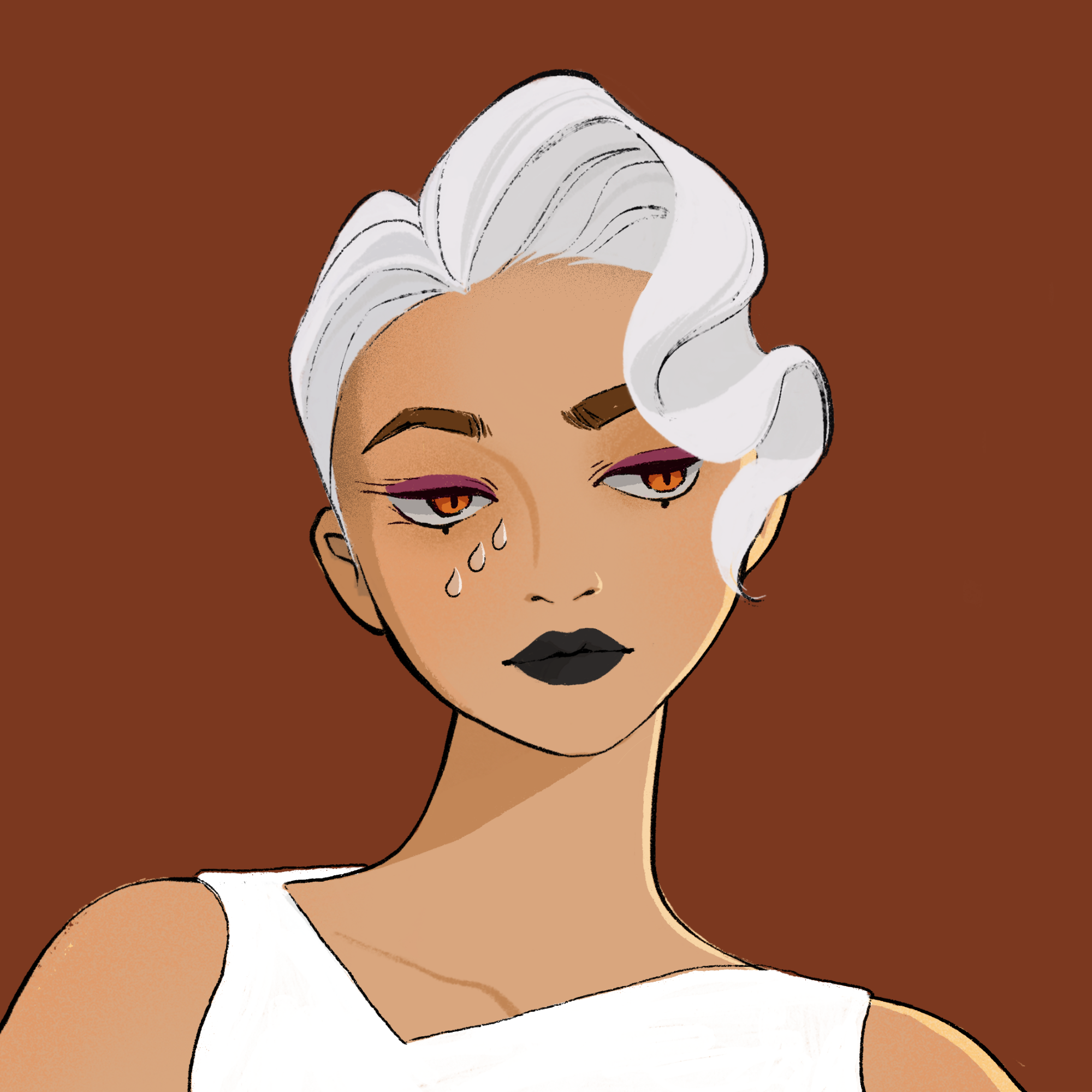 a portrait of Lady pearl