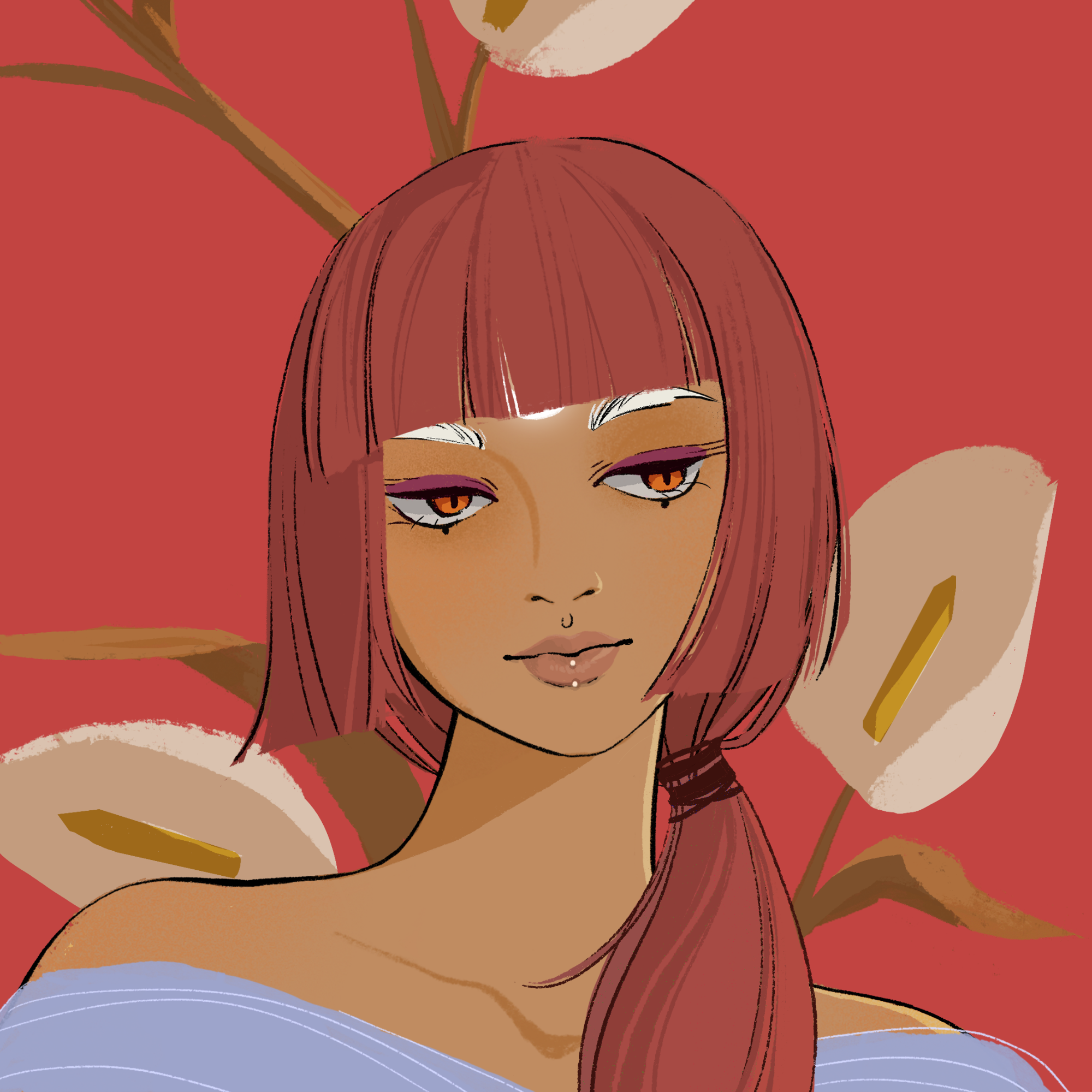 a portrait of Russula the extremely flammable