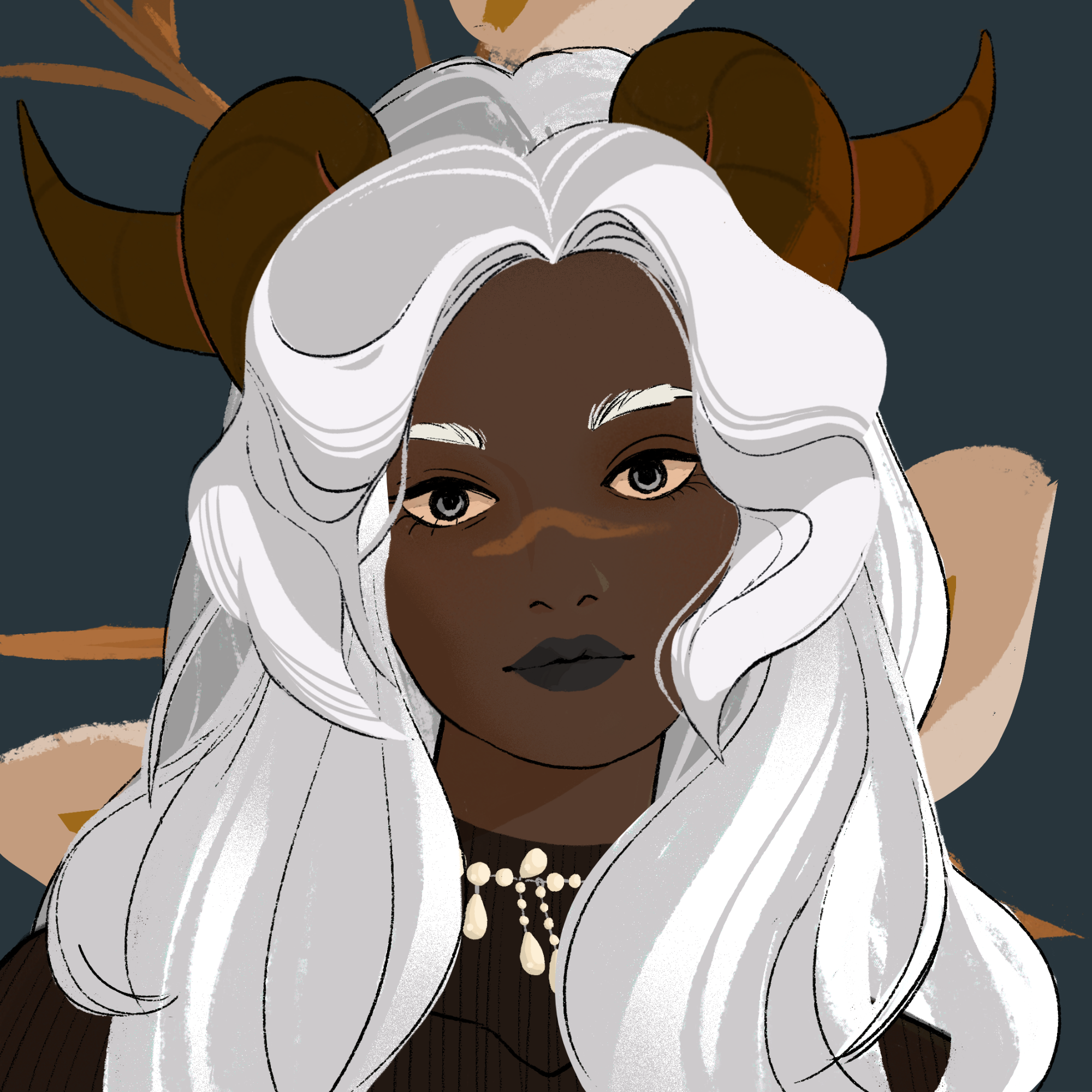 a portrait of Purpurin the sophisticated