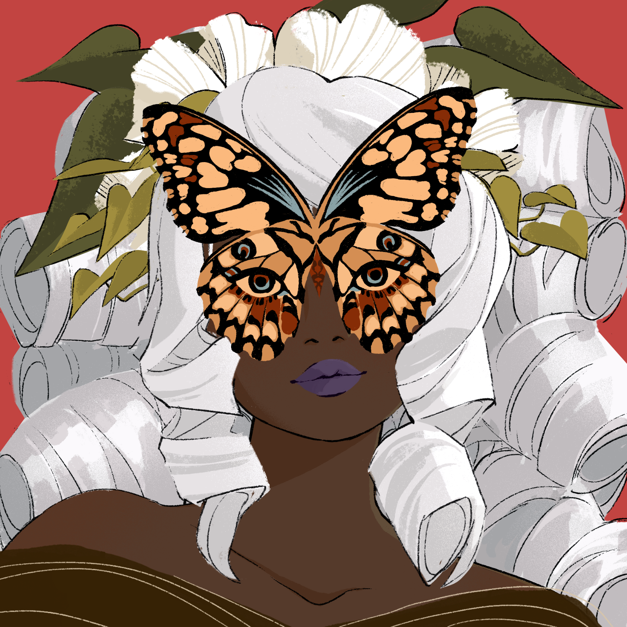 a portrait of Hazelnut, the cherry orchard