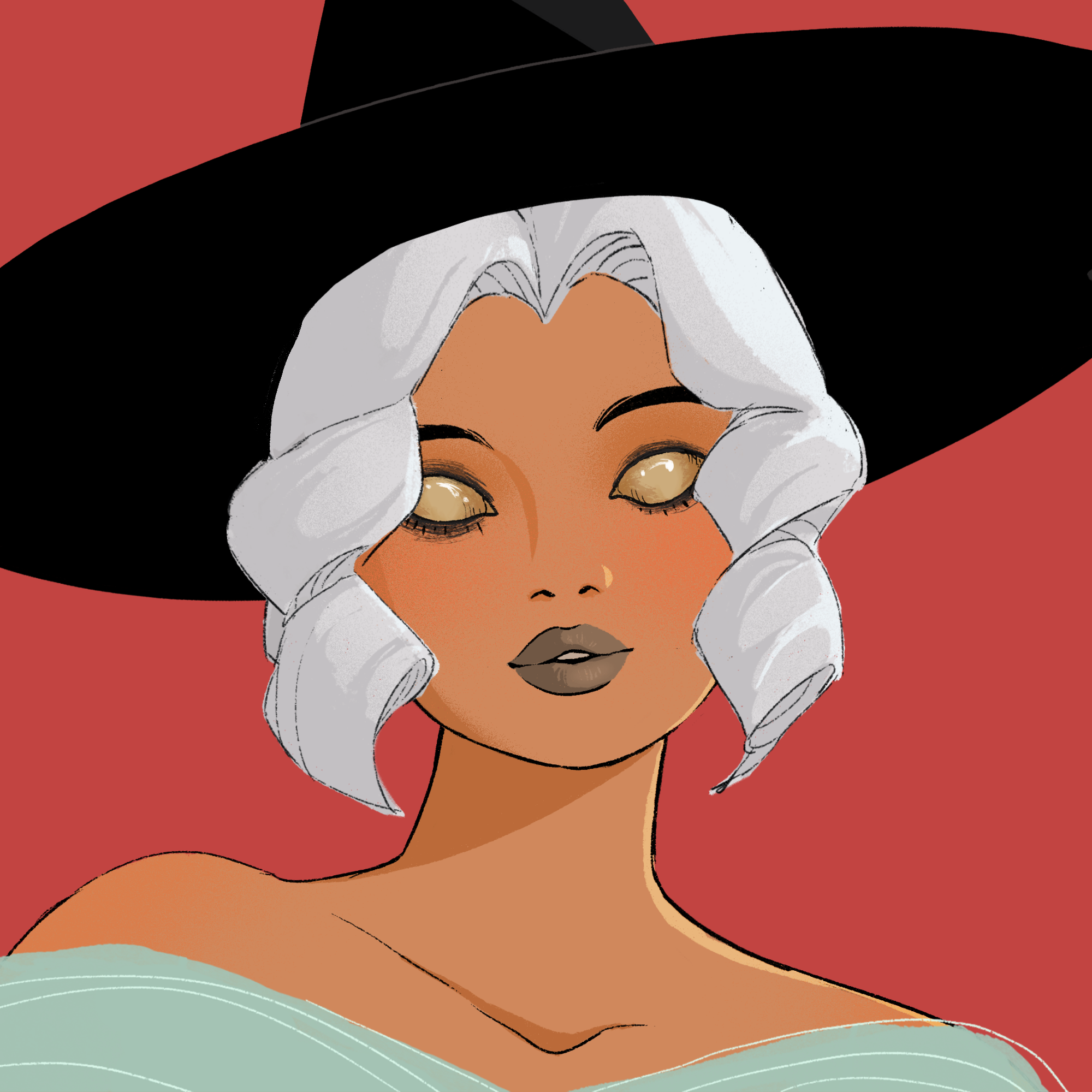 a portrait of Rose, the twinkling ocean
