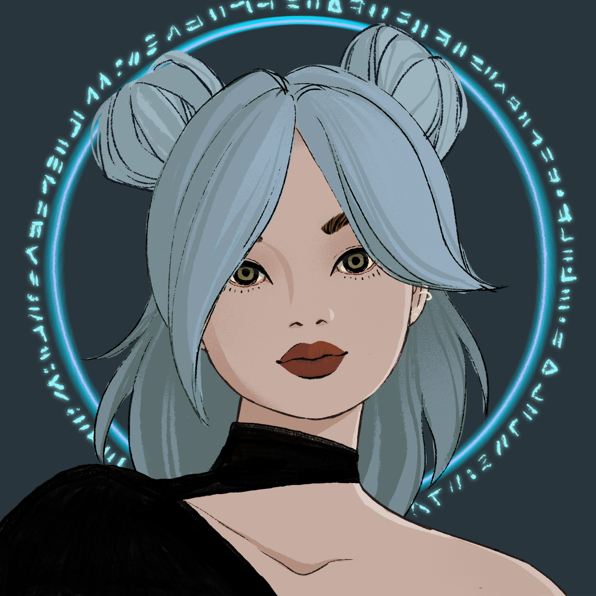 a portrait of Achernar, the astute map