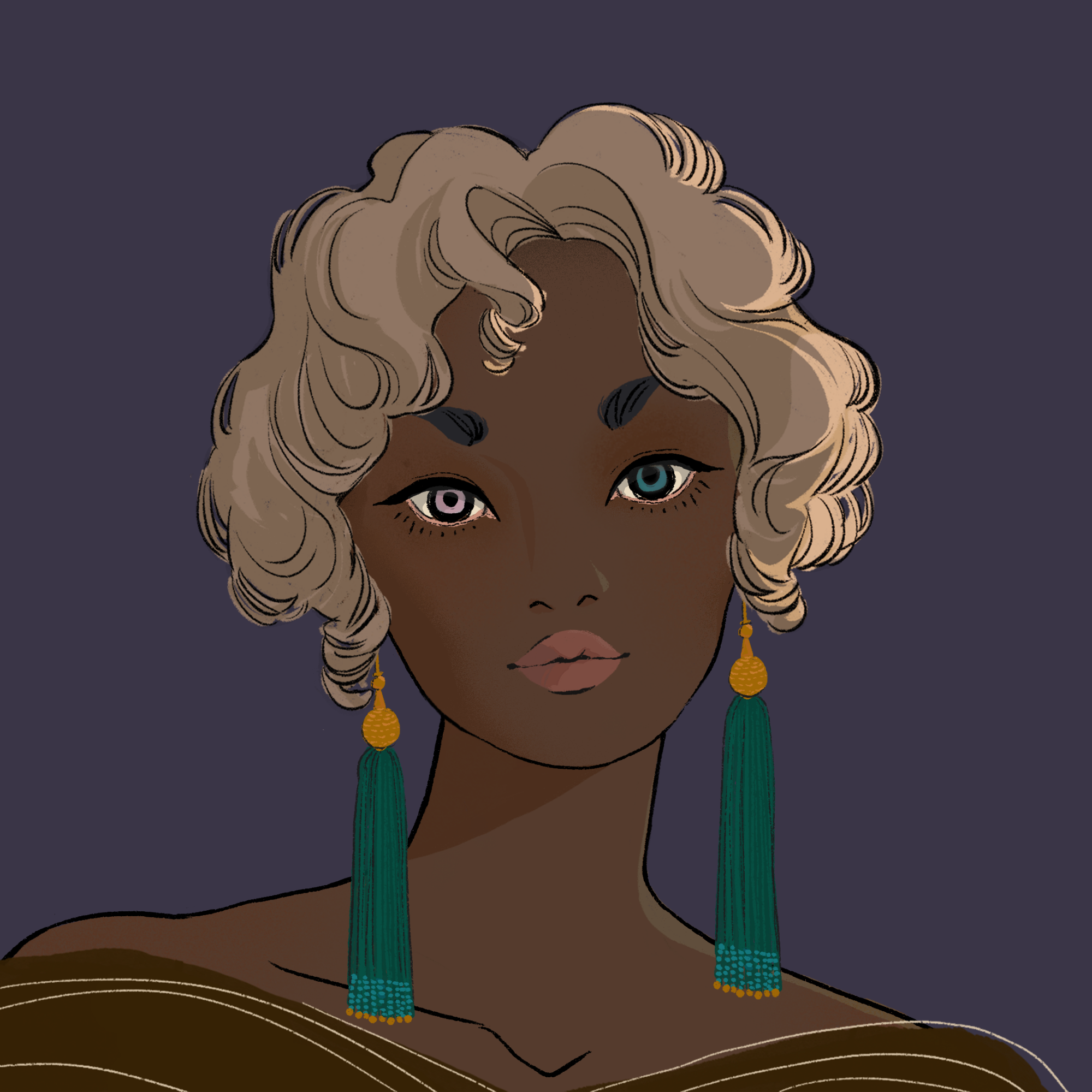 a portrait of Minuet, the scandalous mantle