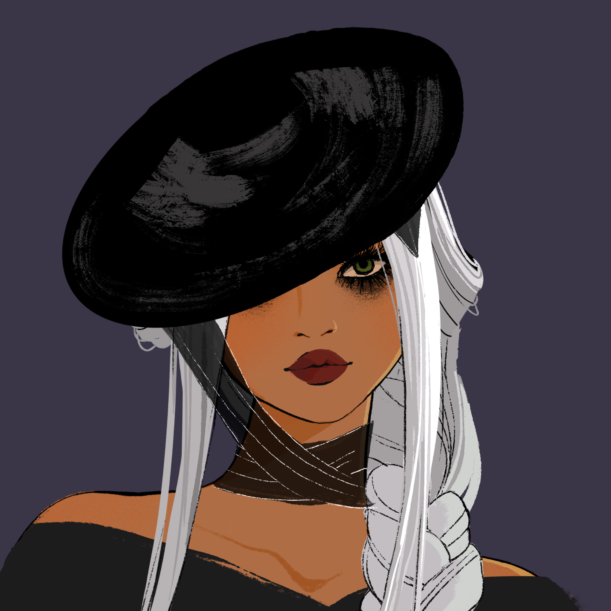 a portrait of Iodine, the solemn vault